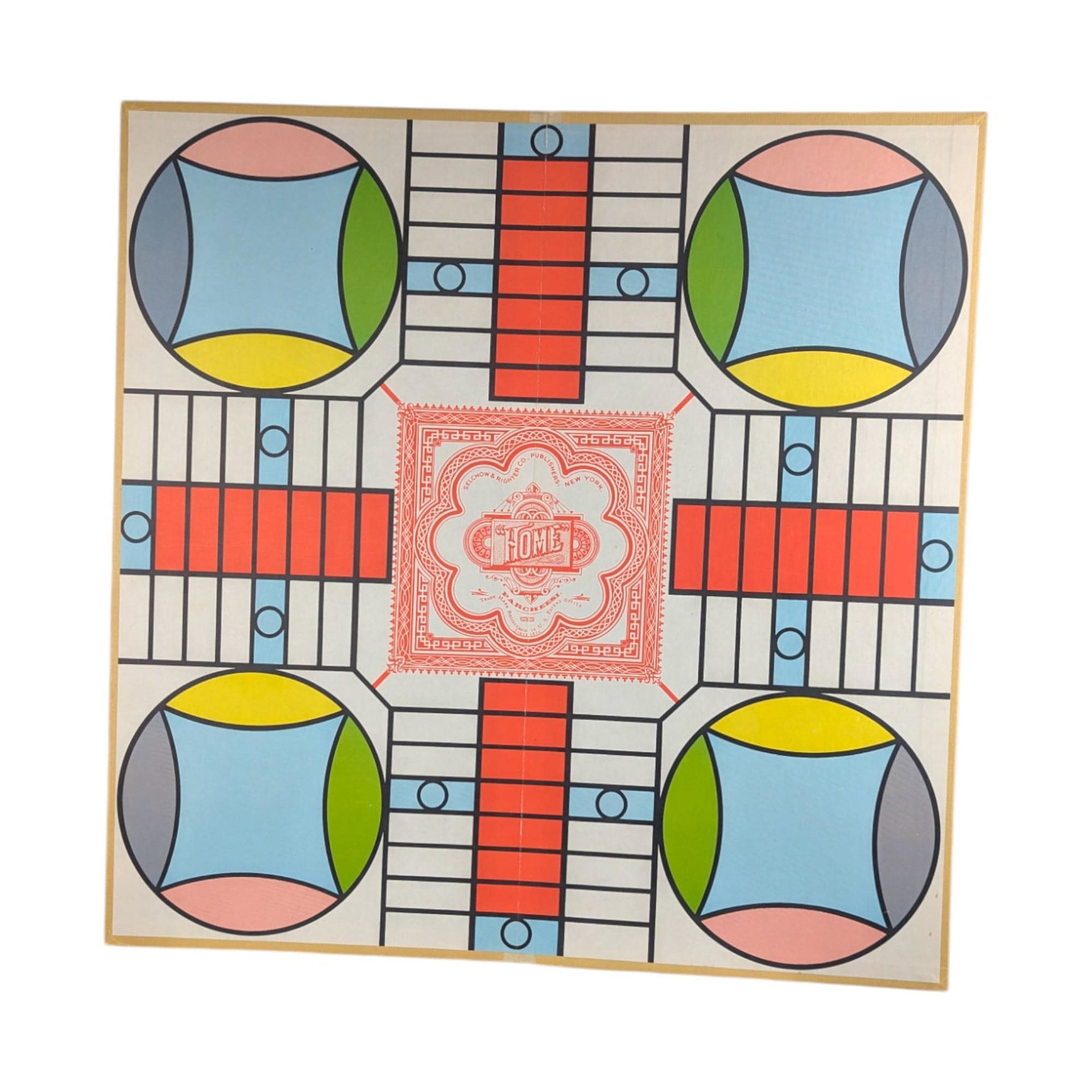 Vintage 1964 Parcheesi Board Game: Selchow & Righter Gold Seal Edition