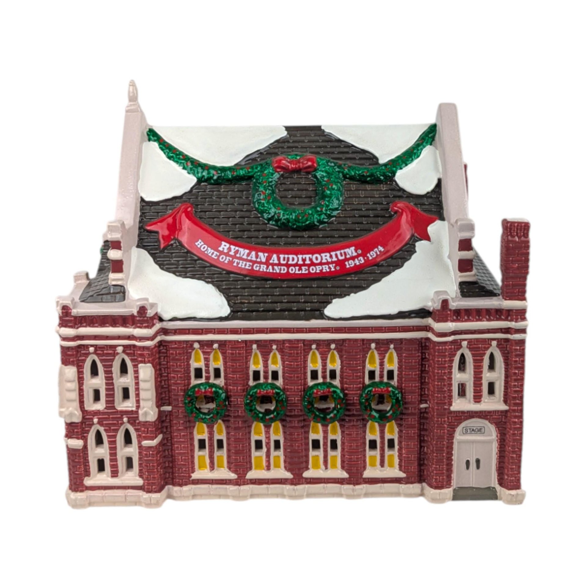 Dept 56 Ryman Auditorium, Snow Village 1993, Grand Ole Opry Lighted Building, Nashville TN Landmark, Country Music Christmas Gift