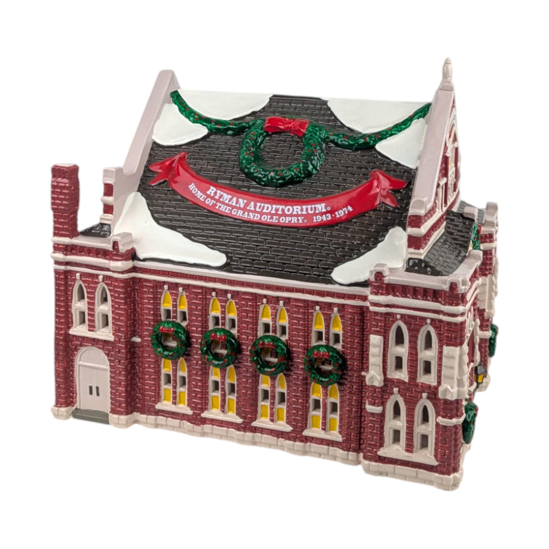 Dept 56 Ryman Auditorium, Snow Village 1993, Grand Ole Opry Lighted Building, Nashville TN Landmark, Country Music Christmas Gift