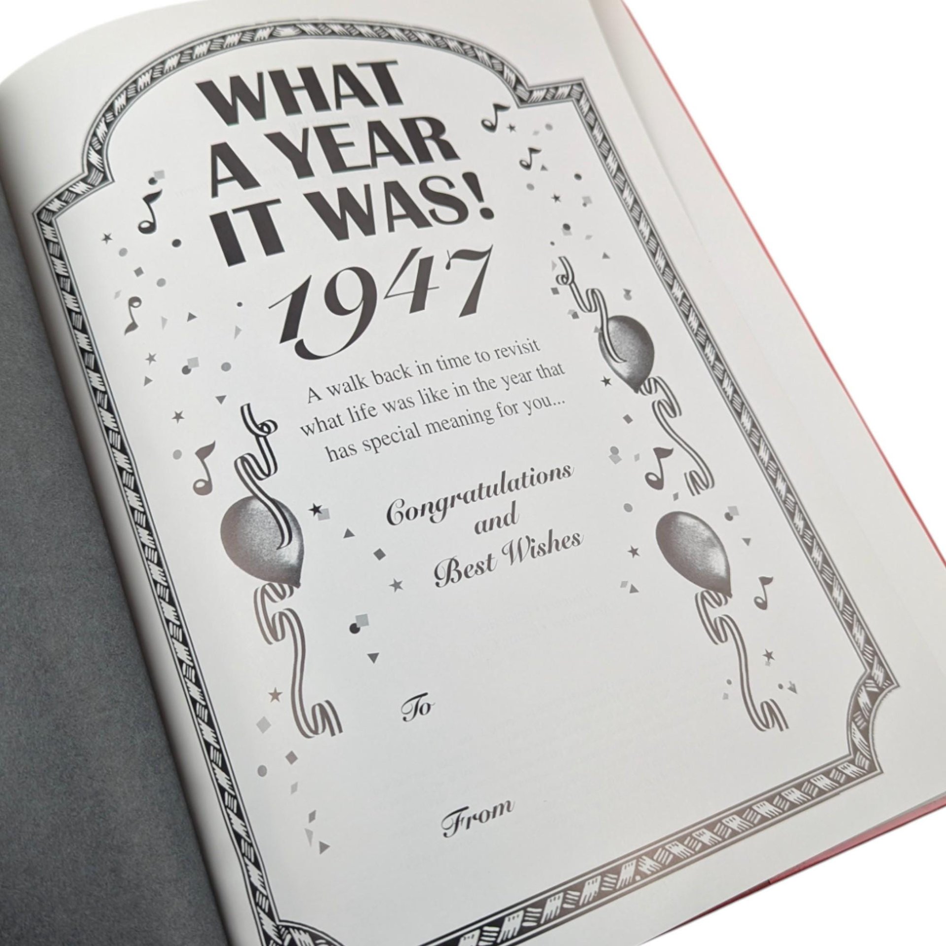 Vintage 1996 What a Year it Was 1947 Book: Beverly Cohn Hardcover History Gift