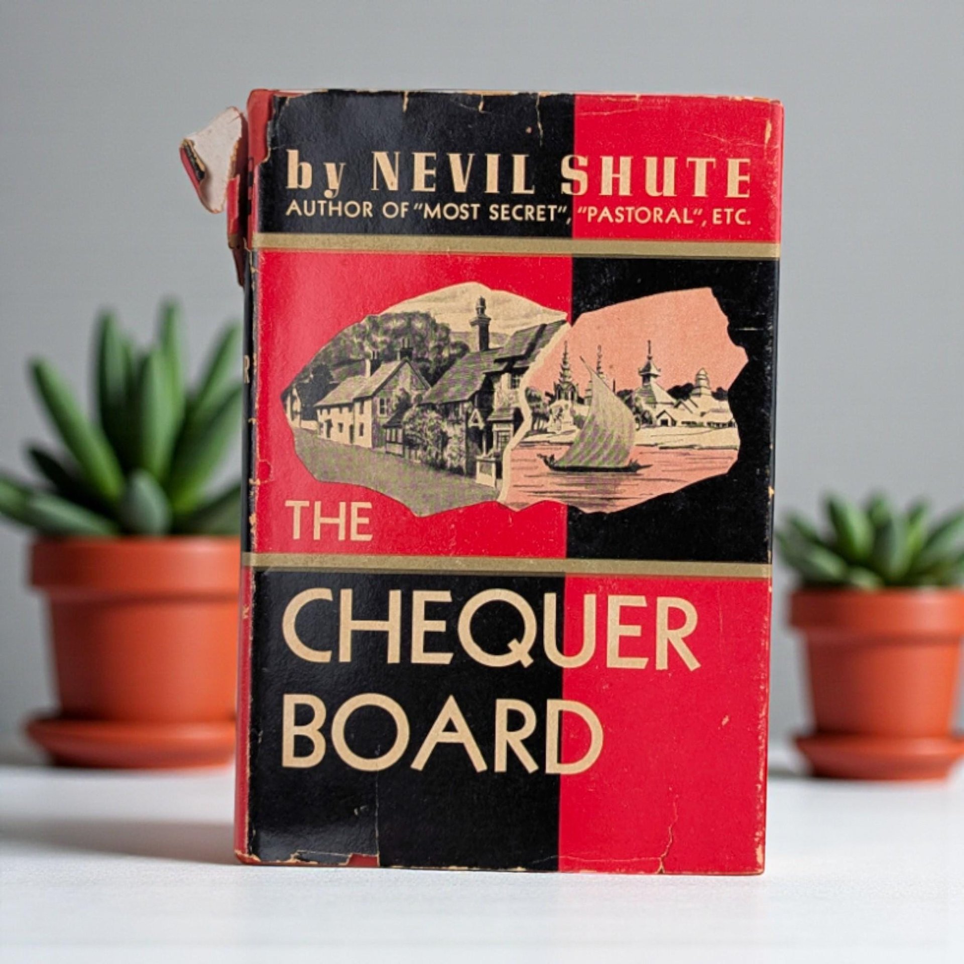 1947 "The Chequer Board" Hardcover: Nevil Shute, Vintage WWII Era Novel