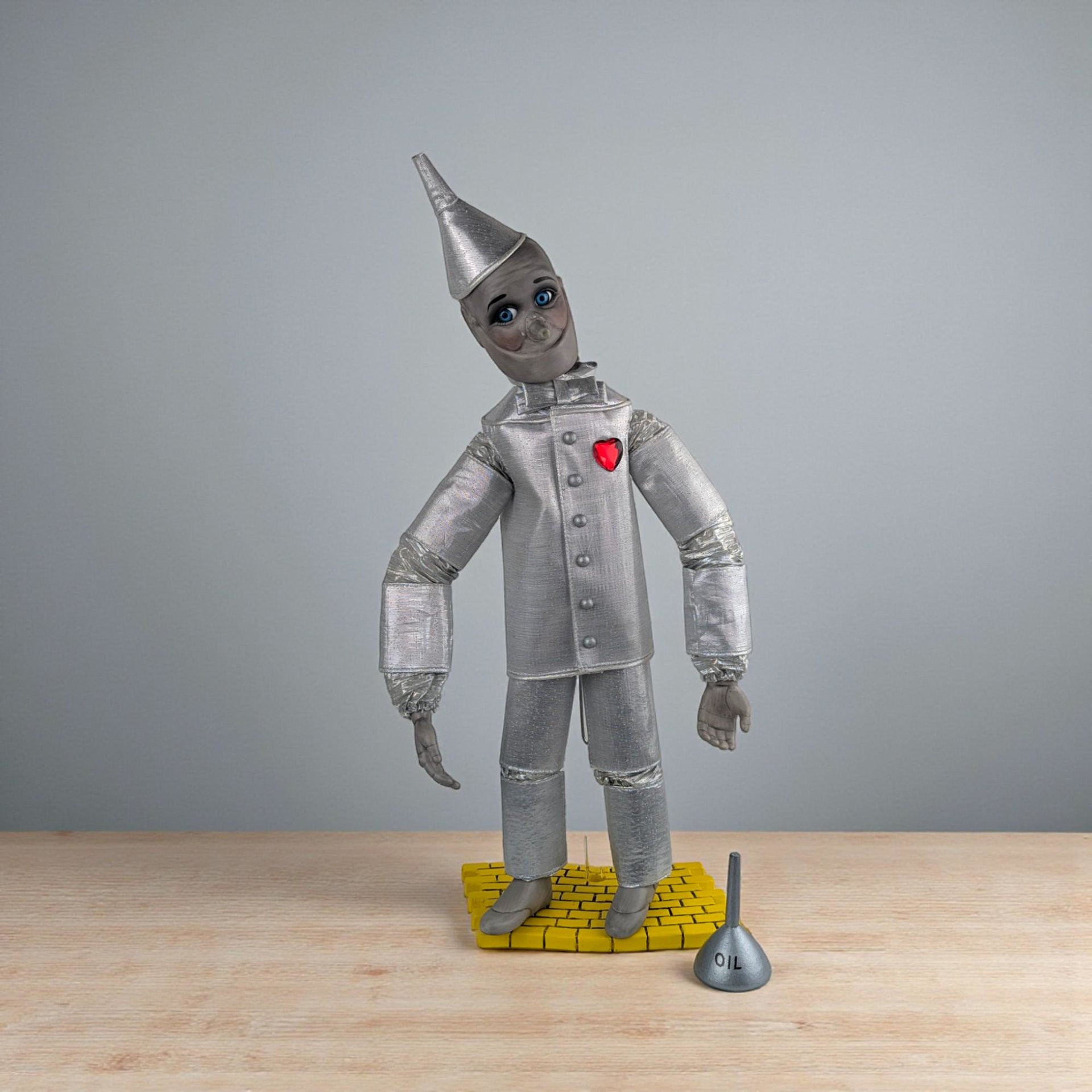 1994 Ashton Drake Tin Man Figure: Wizard of Oz Collectible Doll, 16.5" Display Figure