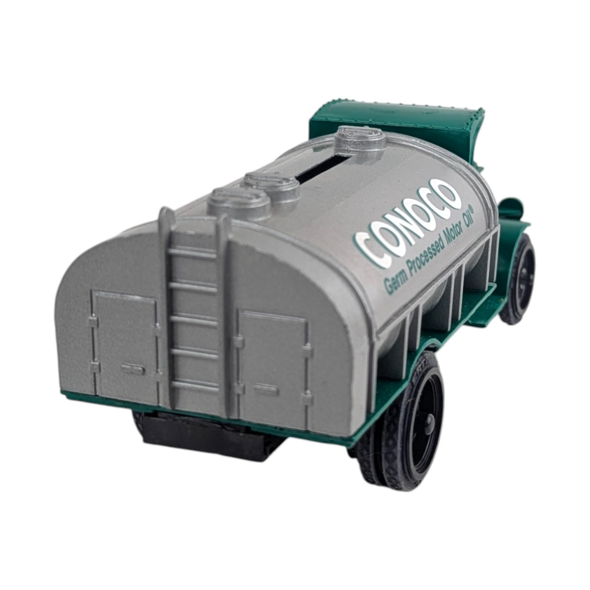 Vintage 1990s ERTL Conoco Truck: Diecast Tanker Bank with Key