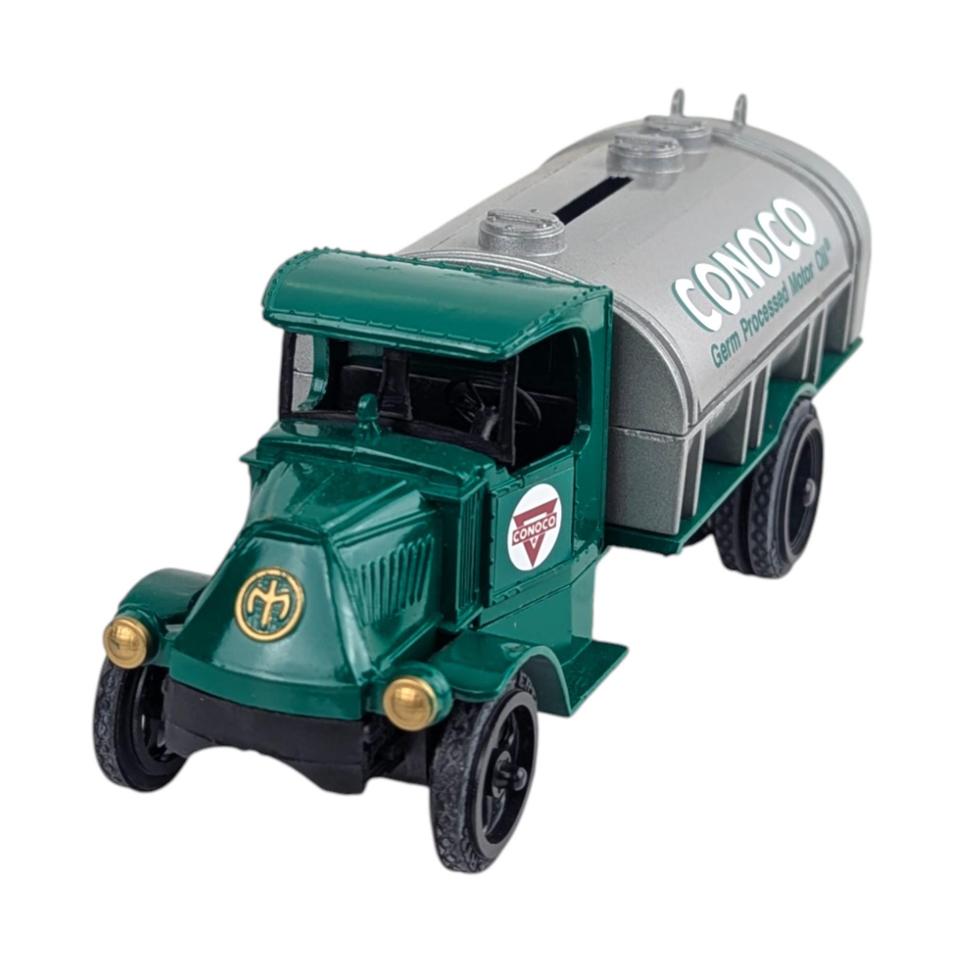 Vintage 1990s ERTL Conoco Truck: Diecast Tanker Bank with Key