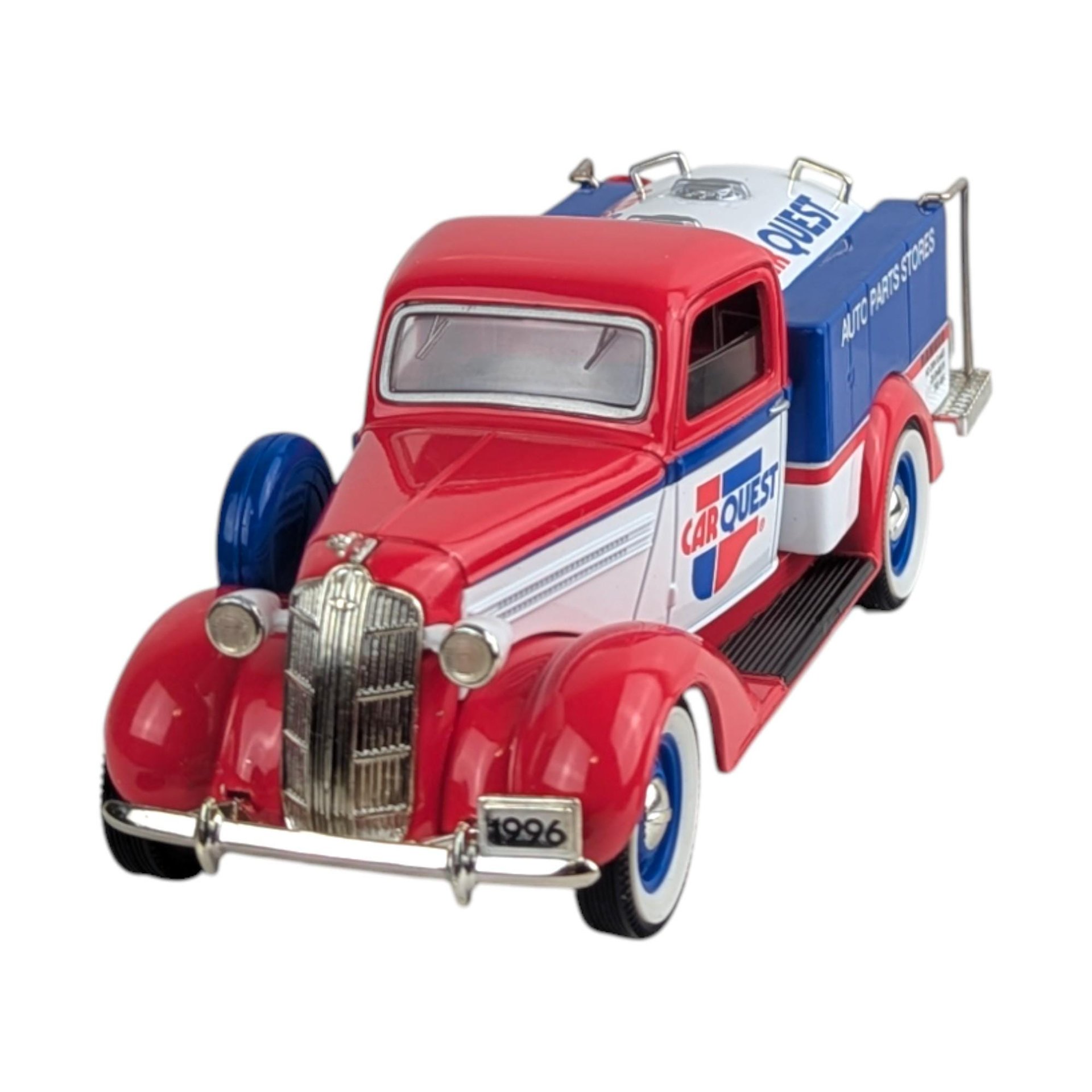 Vintage Liberty Carquest Truck: 1936 Dodge Tanker Diecast Bank with Key