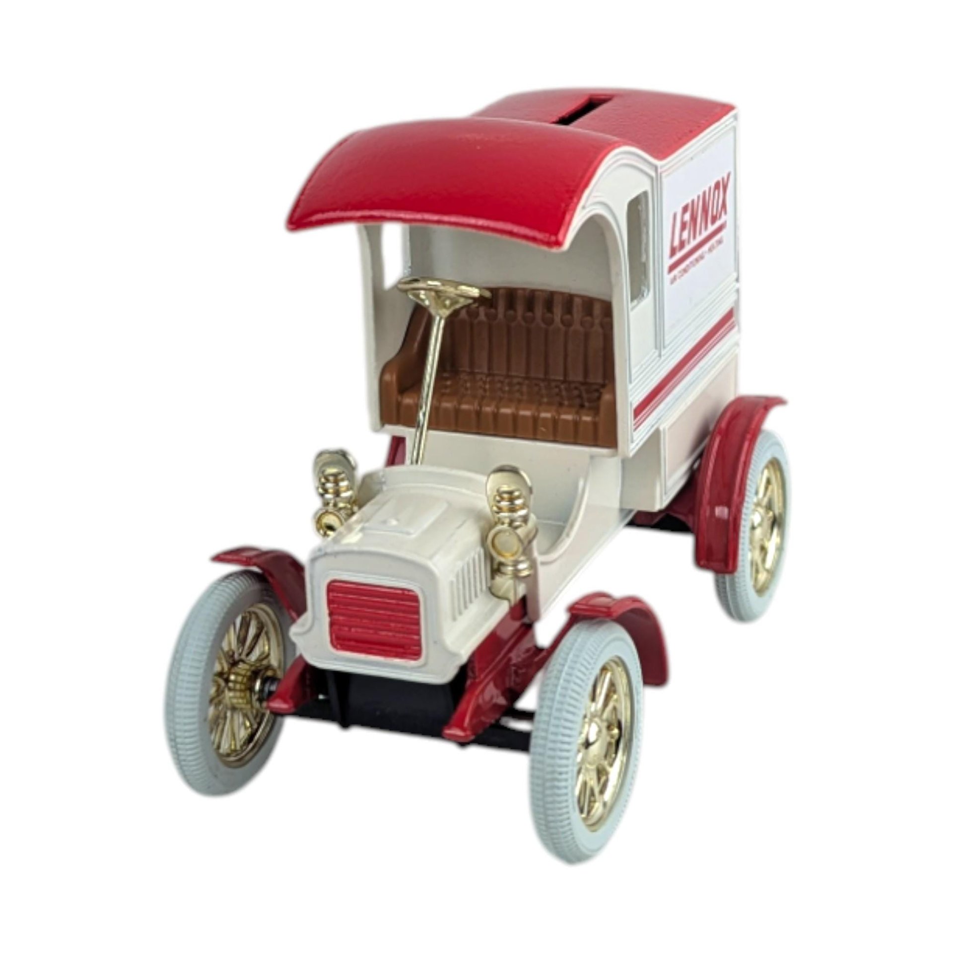 Vintage 1989 ERTL Lennox Truck: #4 Diecast 1905 Delivery Car Bank