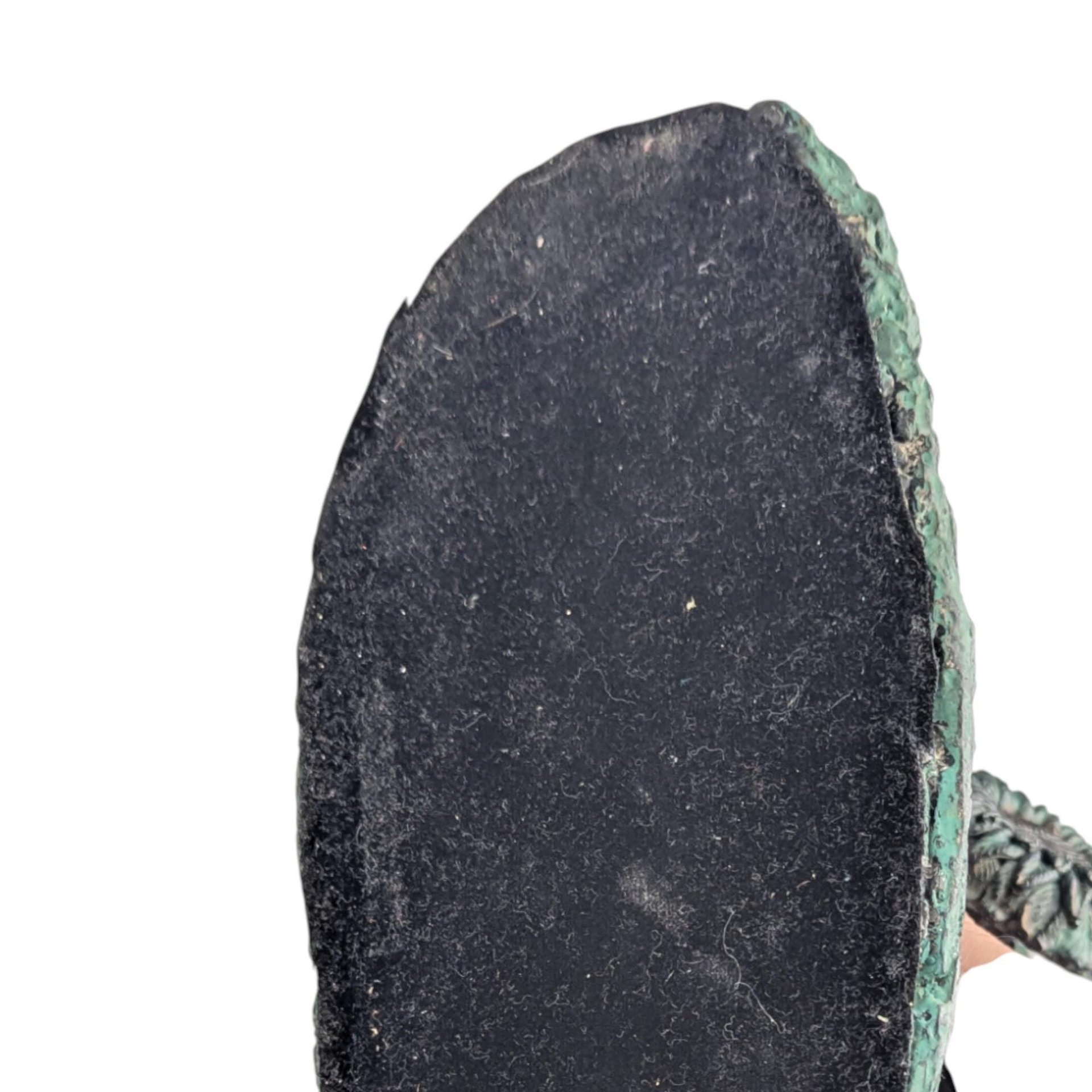 Vintage Polynesian Warrior Statue: Faux Bronze Hula Dancer Figure