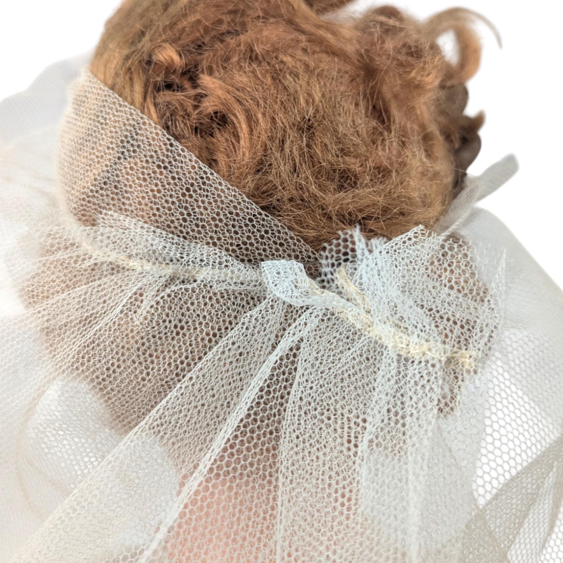 Vintage 1950s Bride Doll: Mid-Century Display Doll with Sleep Eyes