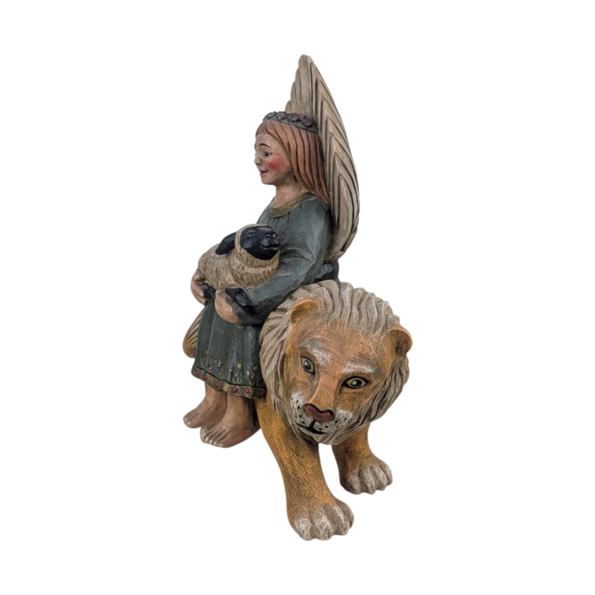 Vintage Peaceable Kingdom Figurine: Leo R. Smith Folk Art, #2/1500