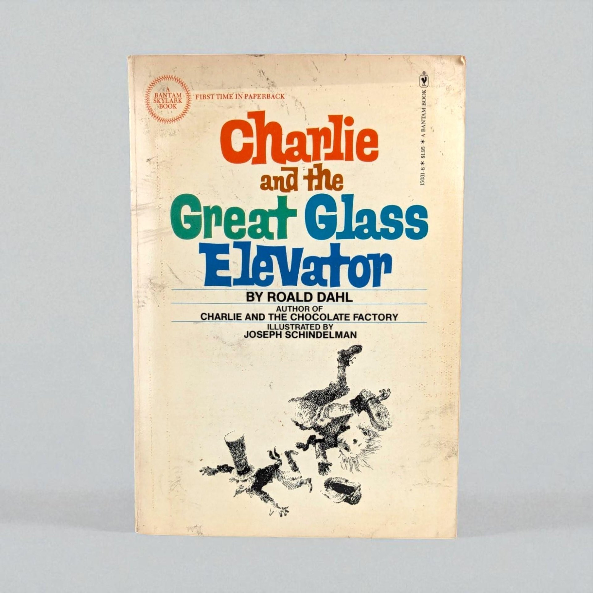 Vintage Charlie and the Great Glass Elevator: 1972 Roald Dahl Paperback, Illustrated Children's Book