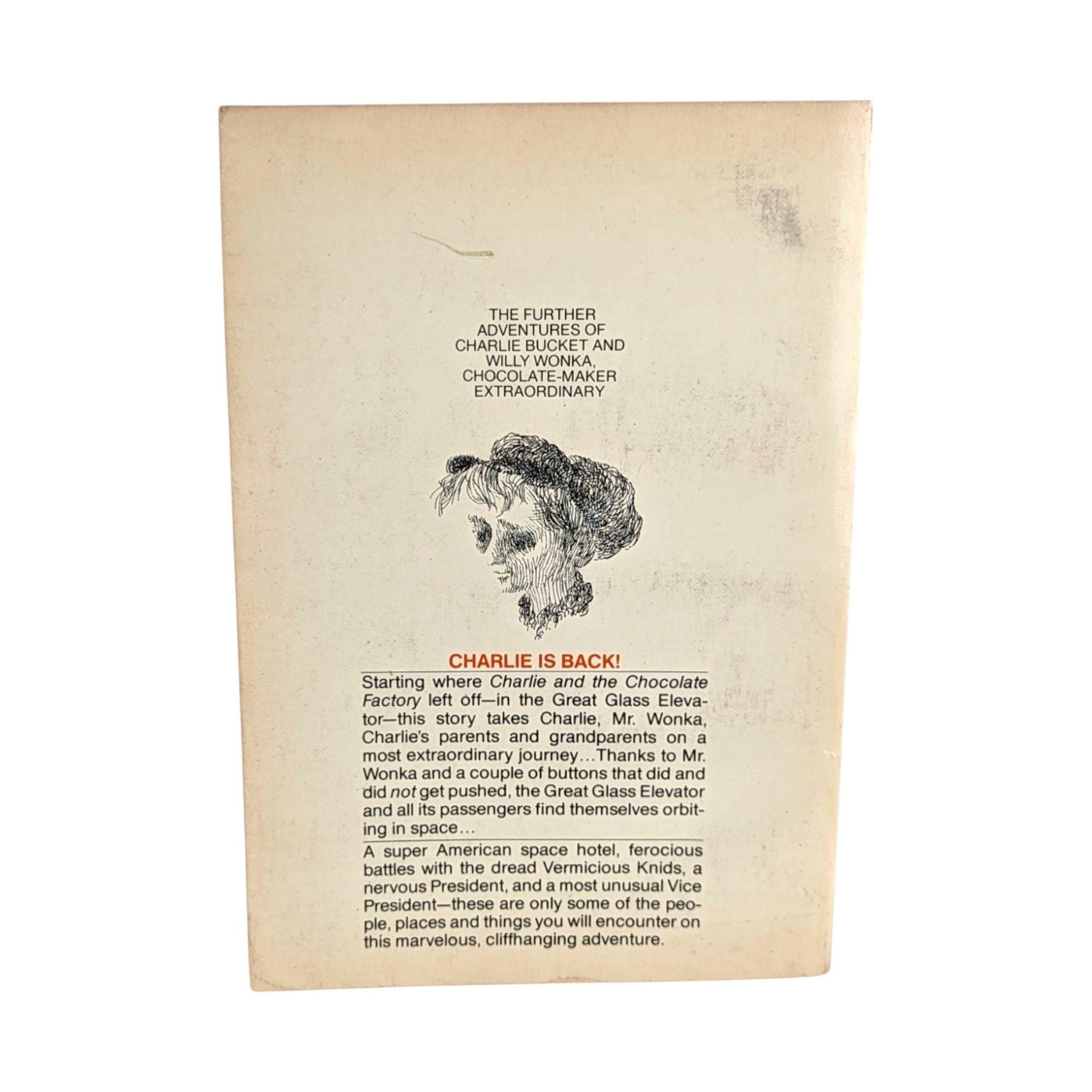 Vintage Charlie and the Great Glass Elevator: 1972 Roald Dahl Paperback, Illustrated Children's Book