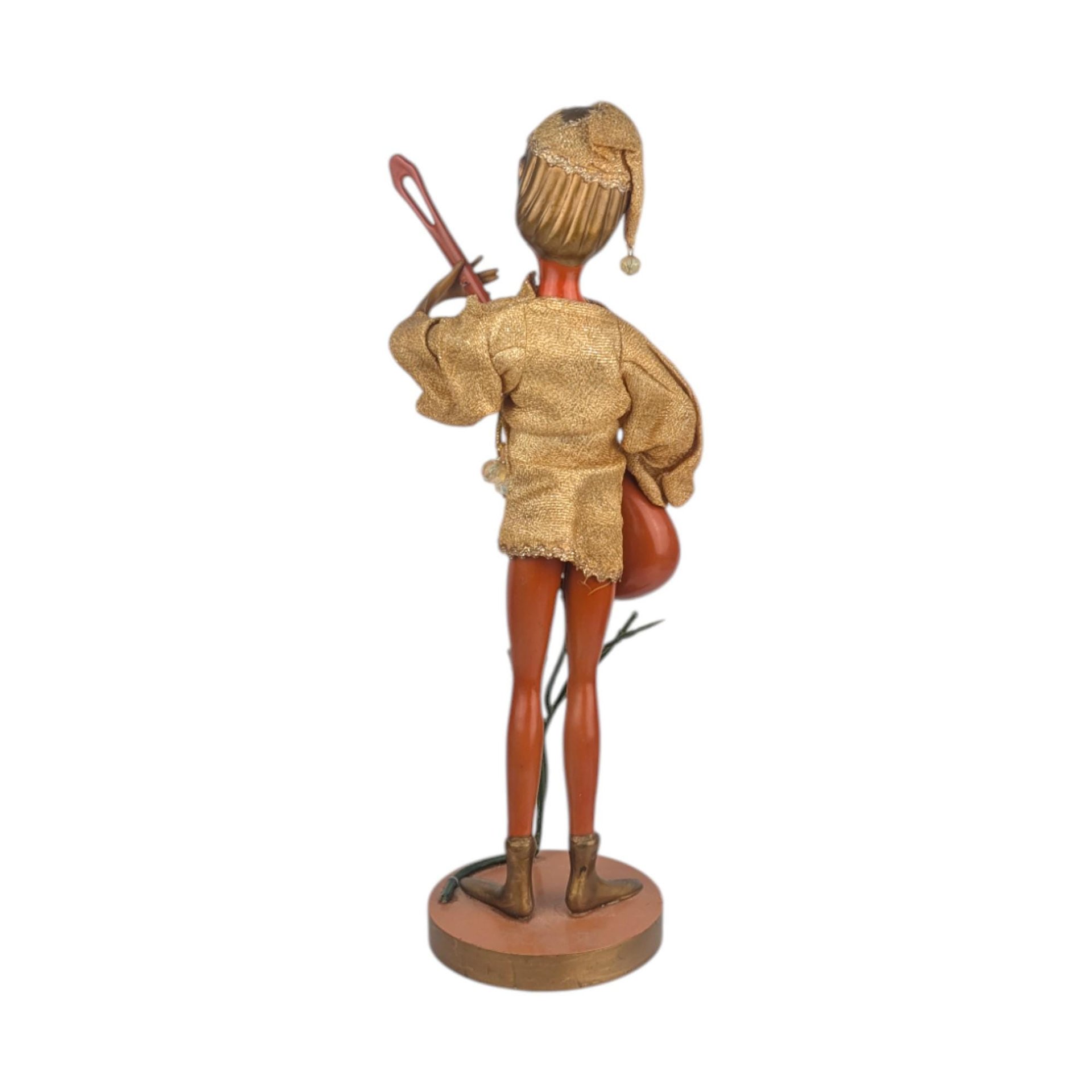 Tilso Banjo Player Figurine: Vintage Mid-Century Pixie Elf Doll