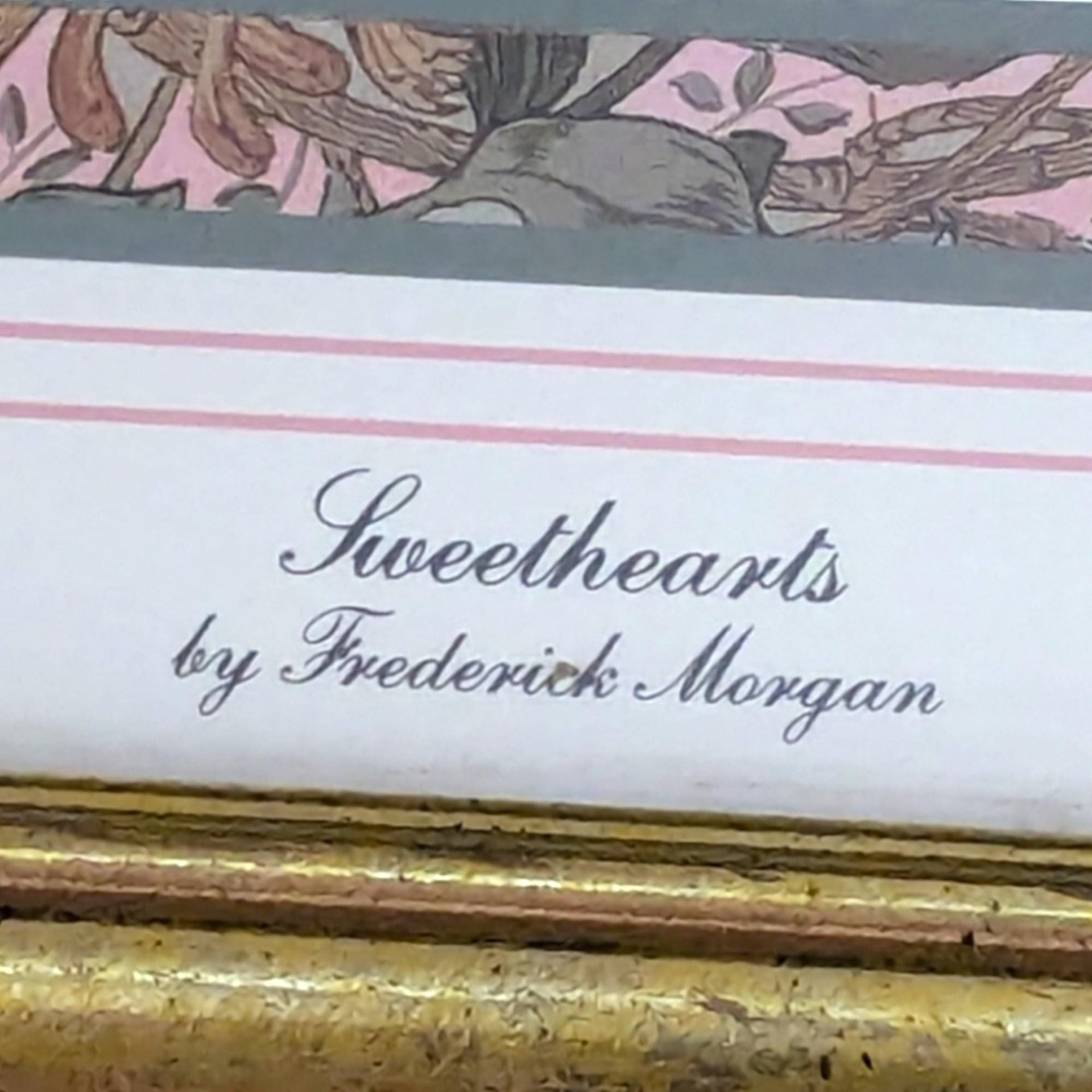 Frederick Morgan "Sweethearts" Print, Framed Vintage Romantic Wall Art