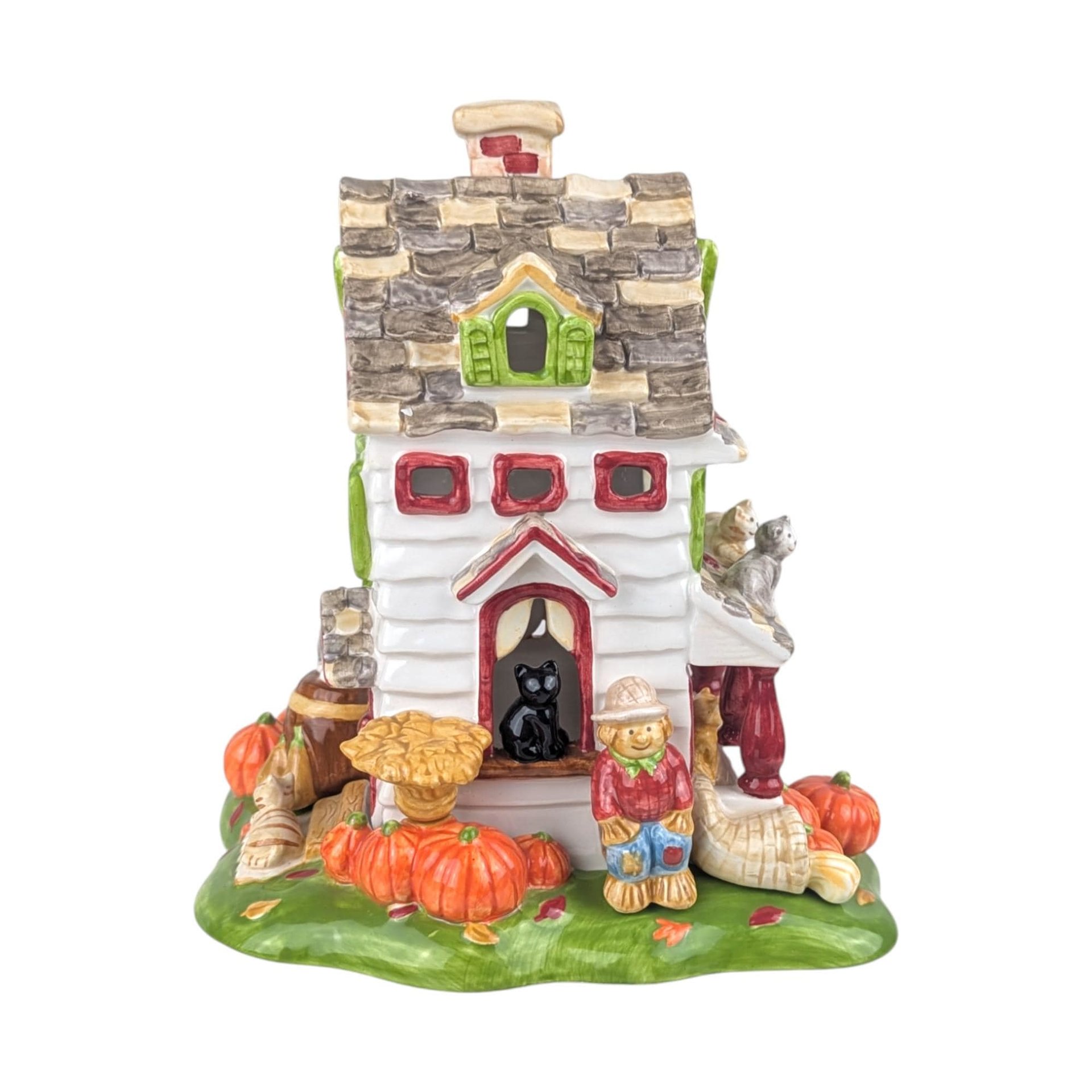 Vintage 2002 Halloween House: Avon Ceramic Tealight Holder