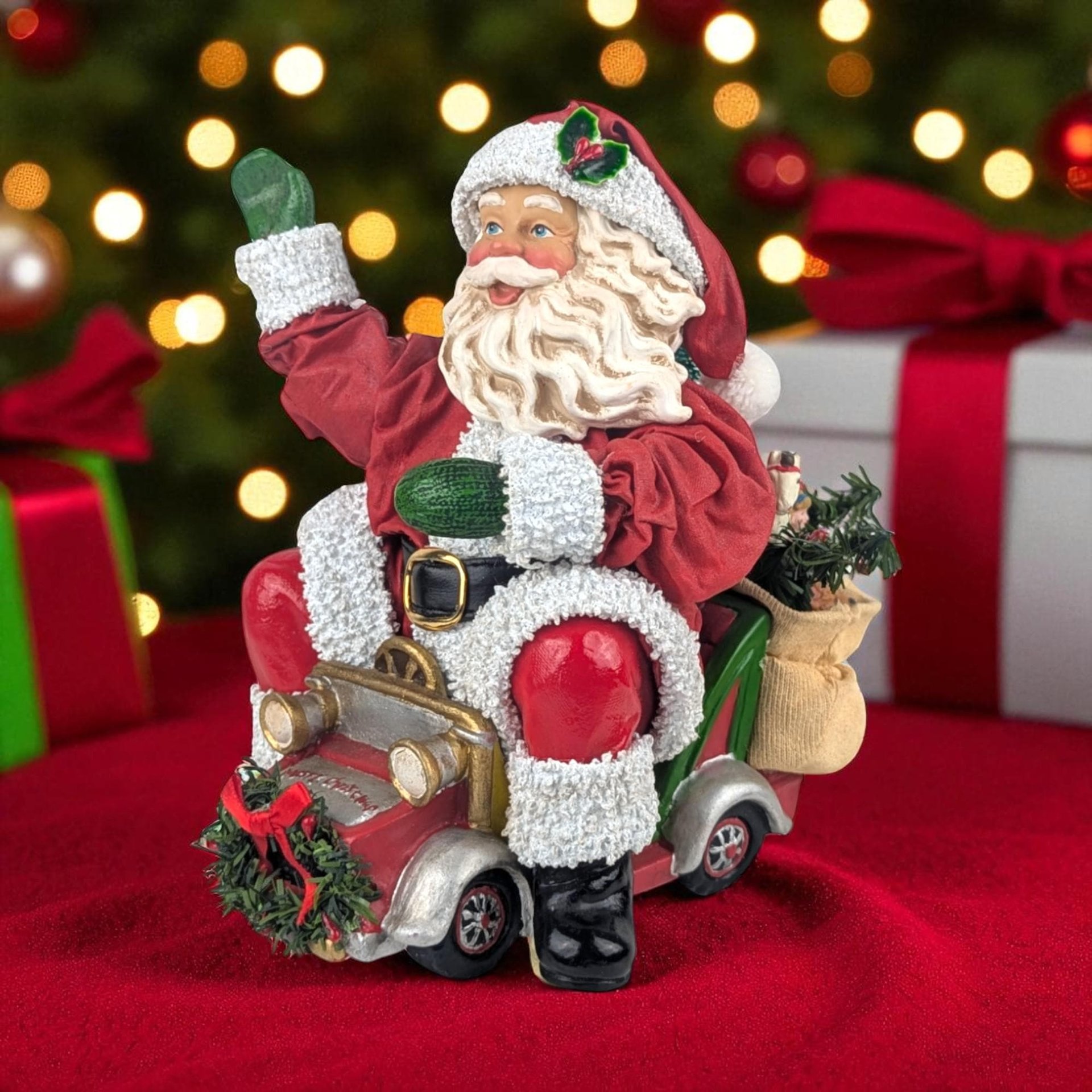 Vintage 1997 Holiday Traffic Santa: Possible Dreams Clothtique Figurine
