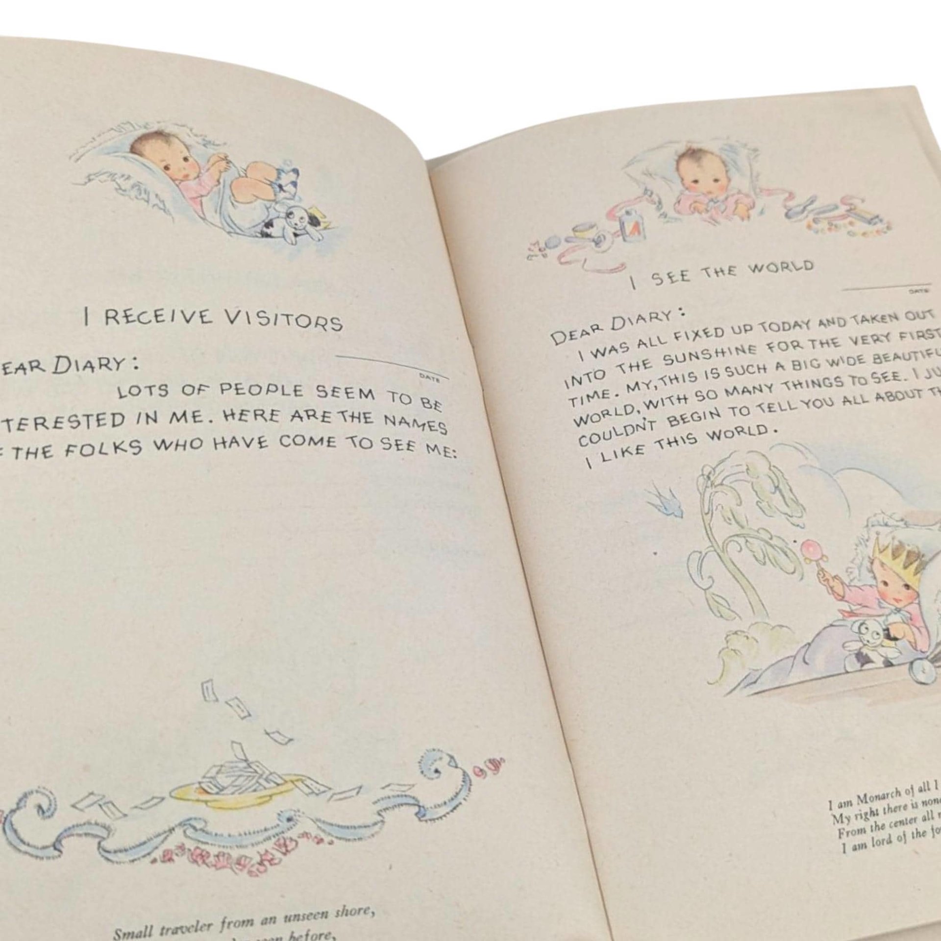 1936 Baby Diary: Vintage Jeweler Advertisement, Softcover Keepsake Journal