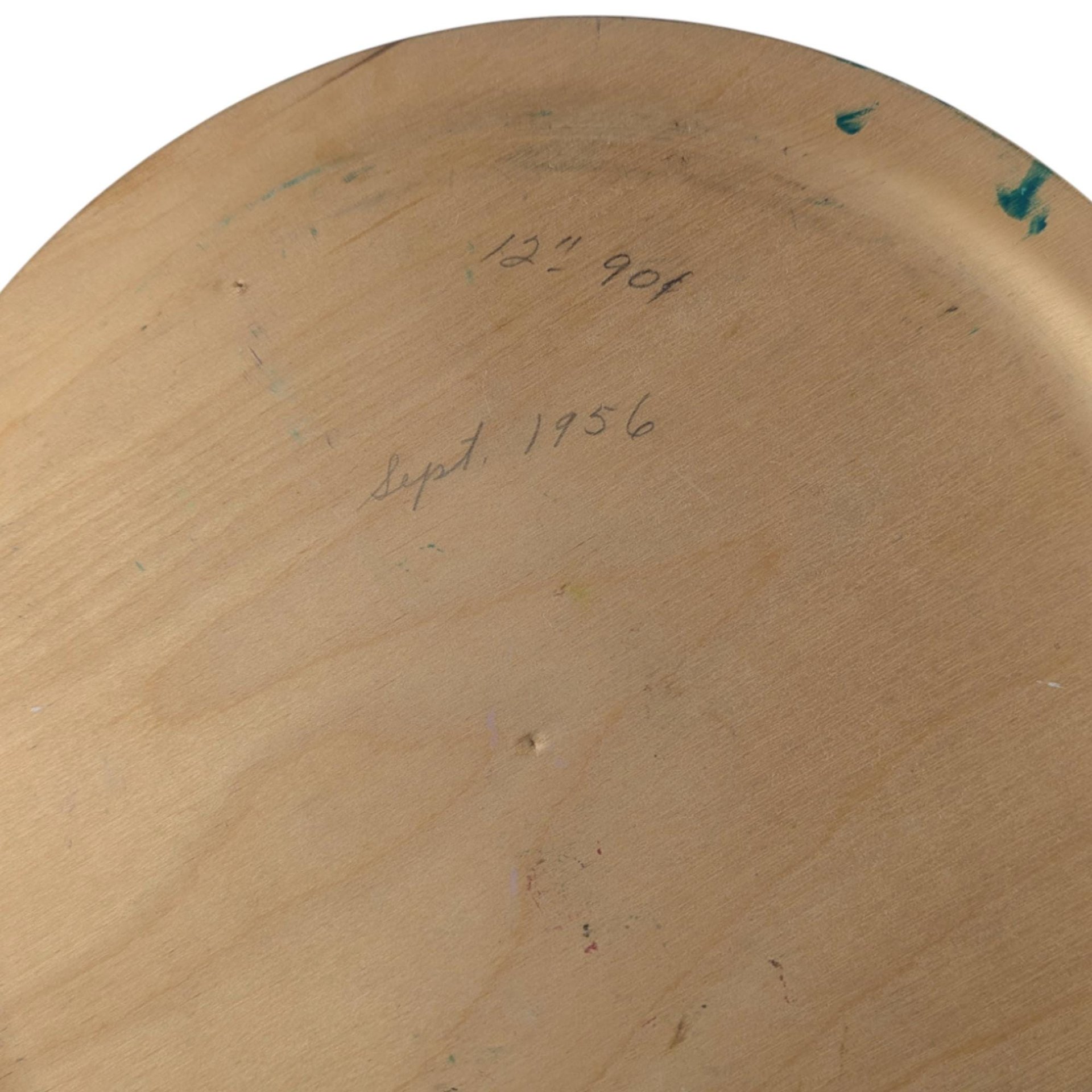 Vintage 1956 Hand Painted Wood Plate: Norwegian Rosemaling, Folk Art Decor