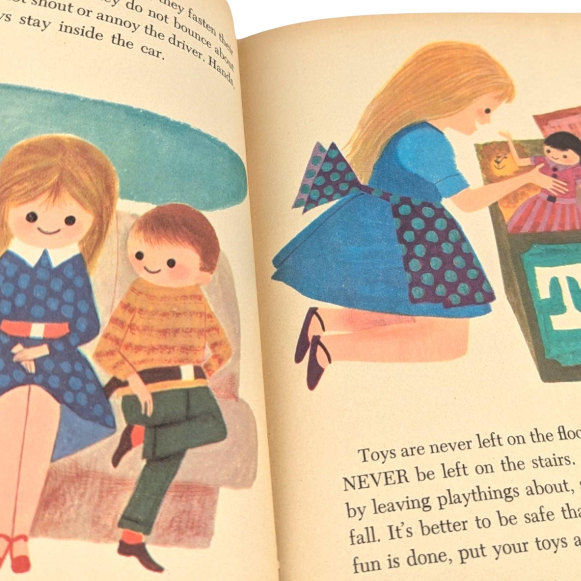 Vintage Children's Book Lot: Littlest Elephant, Romper Room Safety, Mouse & Elephant