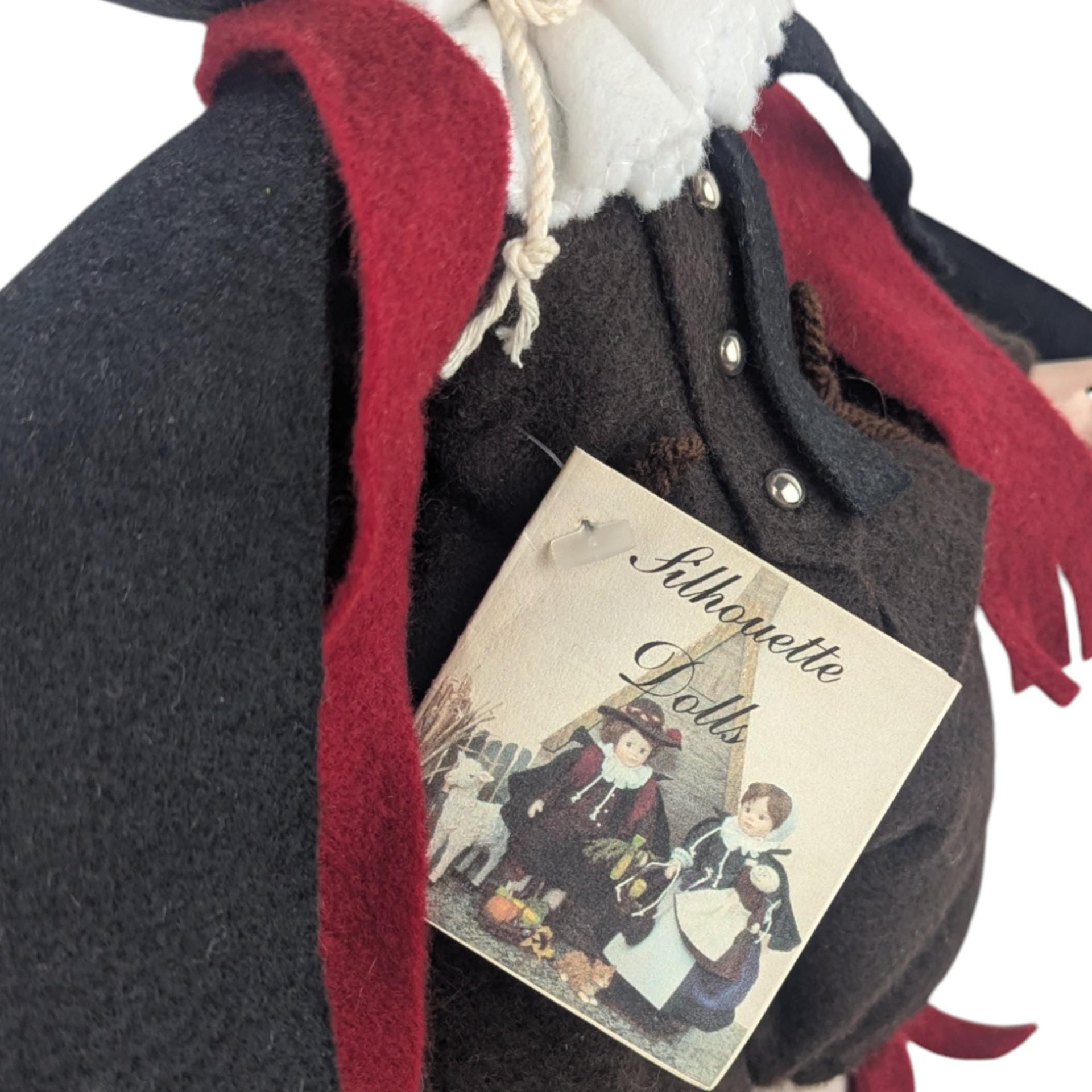 Mary Michaud 'Samuel Eaton' Doll: Vintage Silhouette Pilgrim, Signed Artist Doll