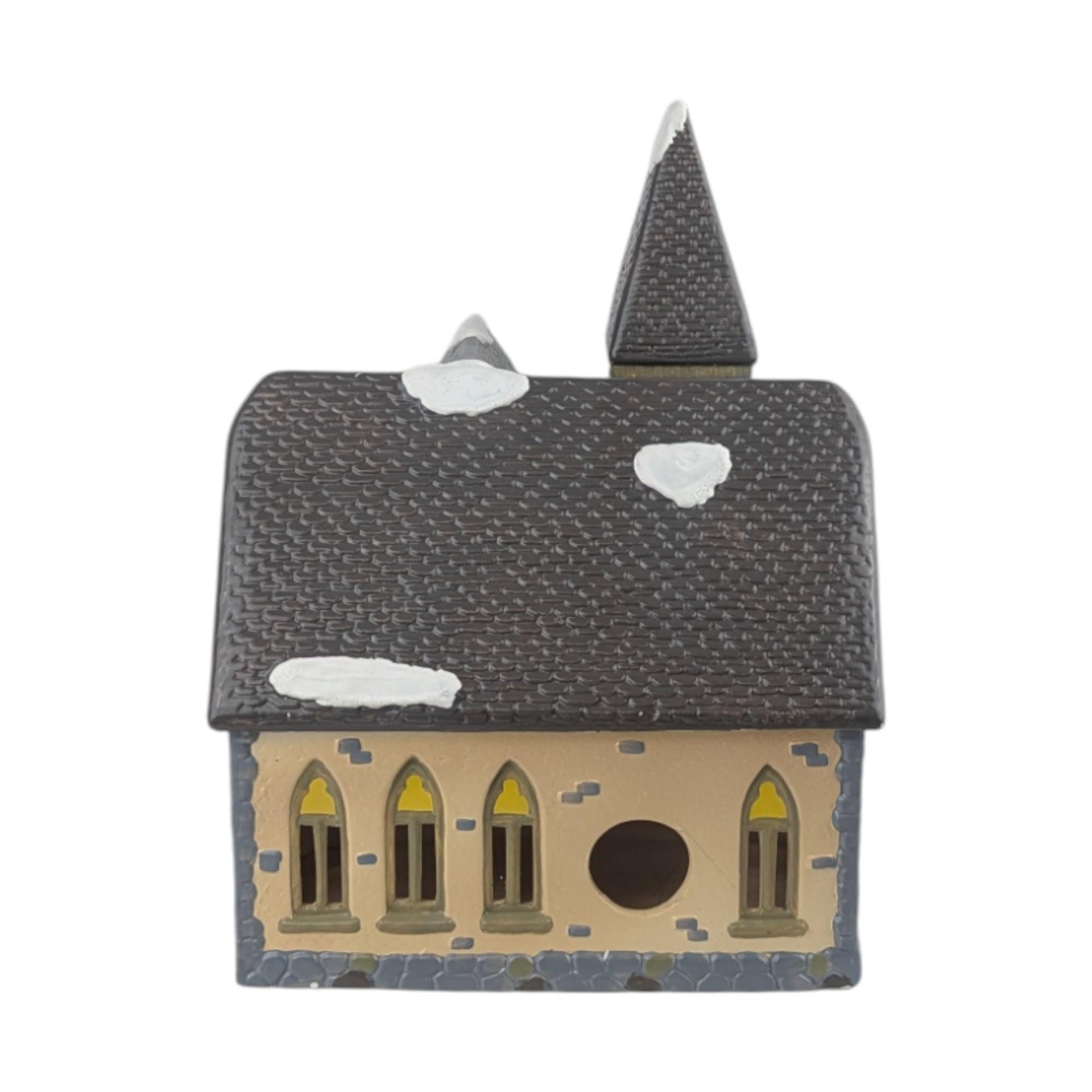 Vintage 1988 Dept 56 'Redeemer Church': Snow Village Lighted Christmas Building