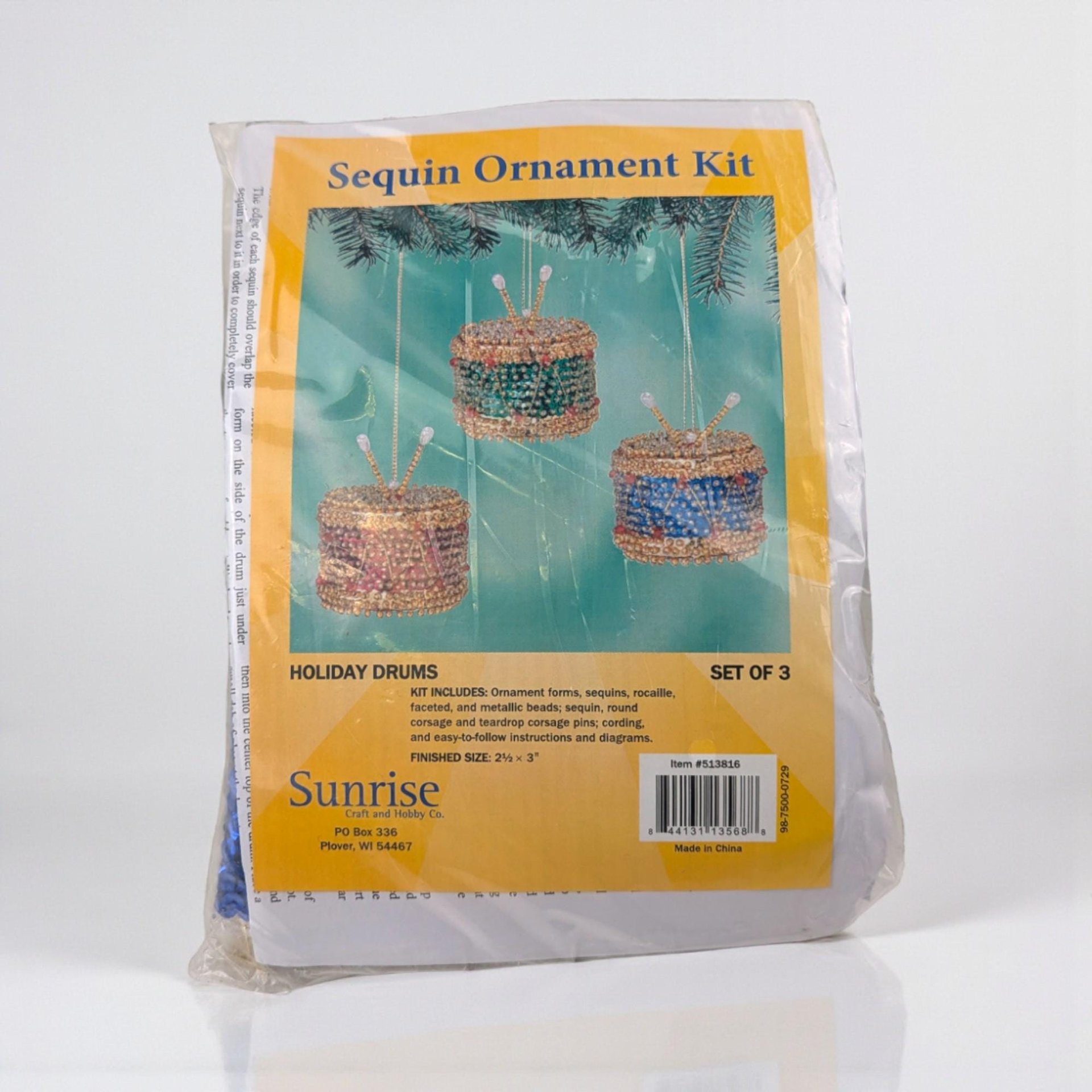 Vintage Sunrise Sequin Ornament Kits: Herrschners Christmas Craft Project, You Choose