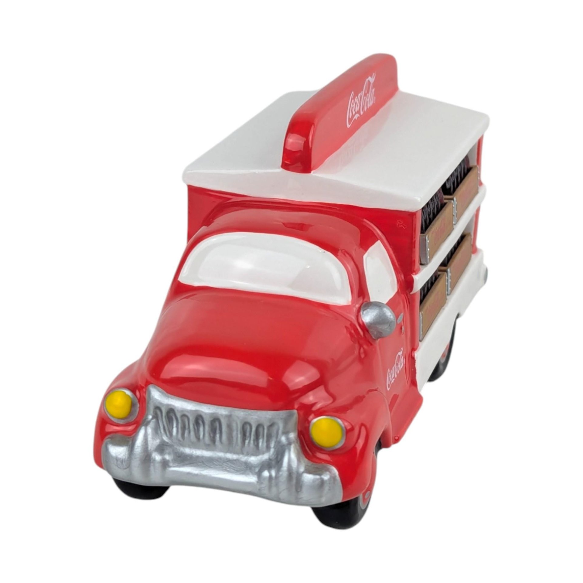Vintage 1994 Dept 56 Coca-Cola Delivery Truck: Handpainted Ceramic Village Accessory