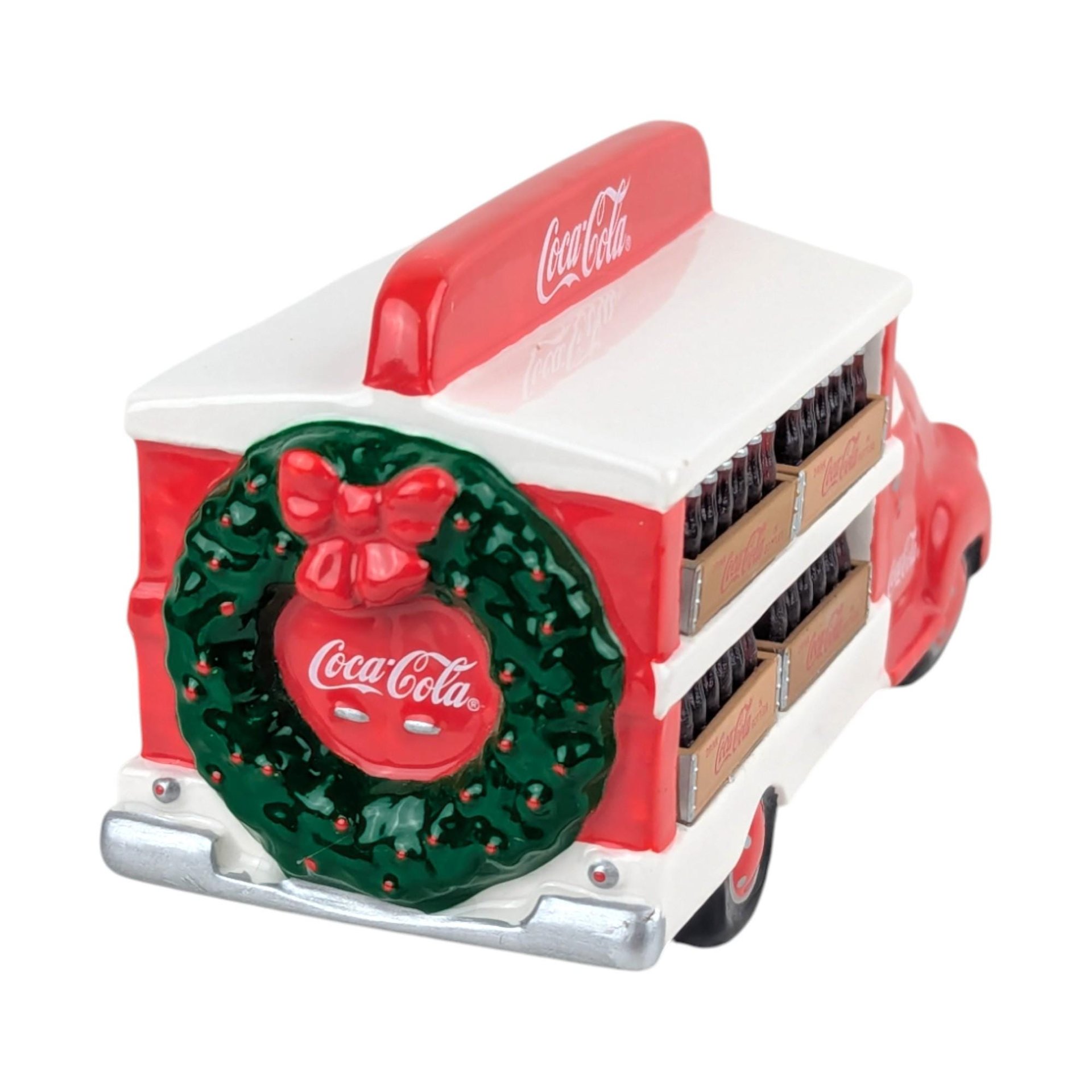 Vintage 1994 Dept 56 Coca-Cola Delivery Truck: Handpainted Ceramic Village Accessory