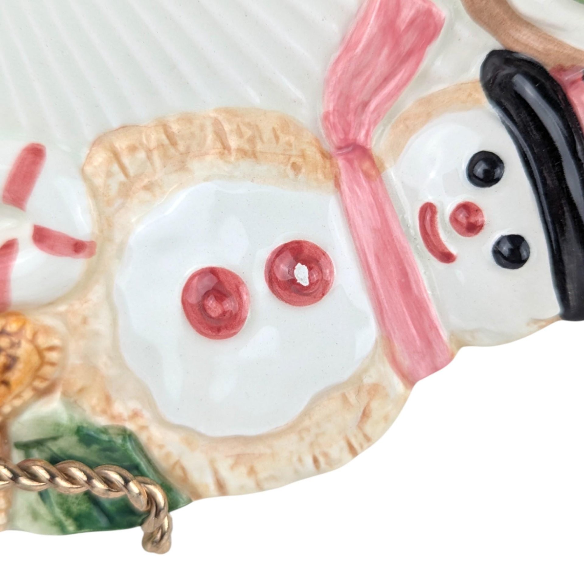 Vintage Fitz and Floyd "Cookies for Santa" Plate: Sugar Plum Holiday Serving Bowl Set