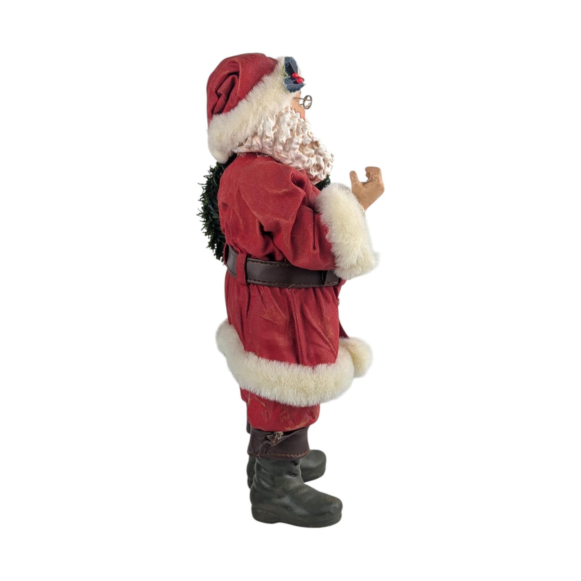1994 Clothtique Santa Claus Figure: Possible Dreams Vintage Christmas Decor, 11" Santa