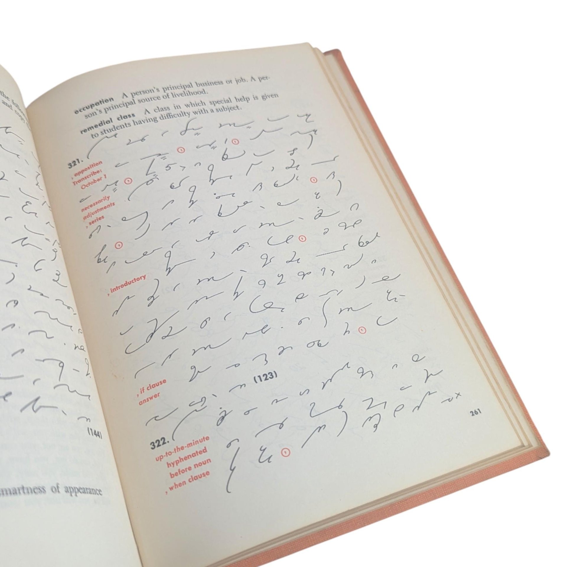 Vintage 1955 Gregg Dictation Simplified: Second Edition Shorthand Practice Book