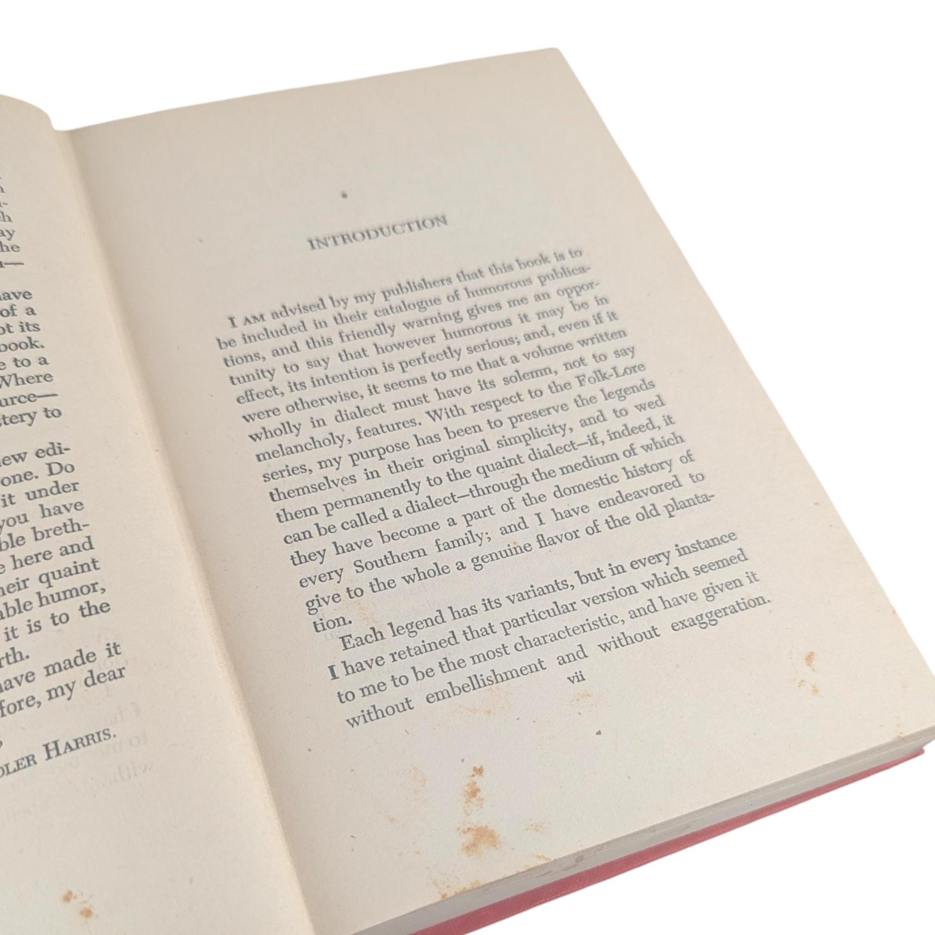 Antique 1921 Uncle Remus Book: Joel Chandler Harris Illustrated Edition