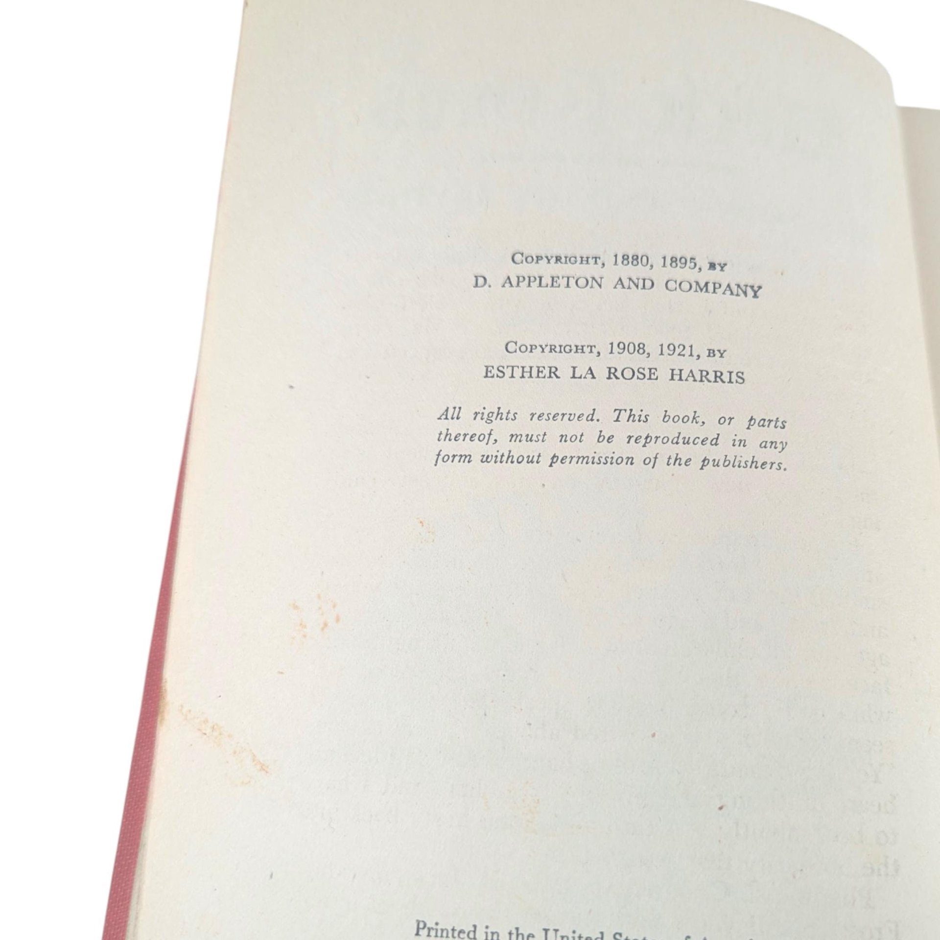 Antique 1921 Uncle Remus Book: Joel Chandler Harris Illustrated Edition