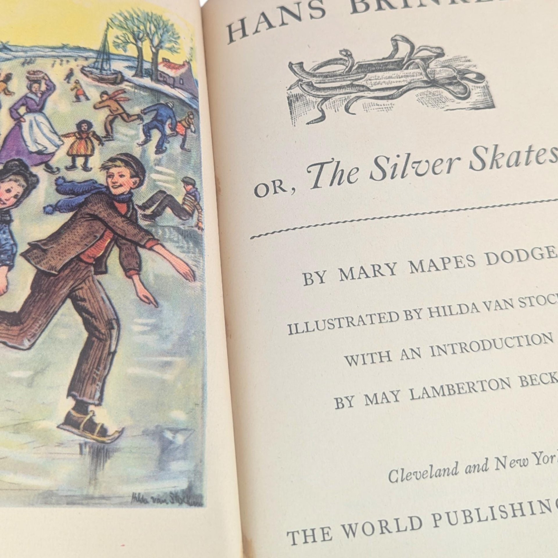 Vintage 1946 Hans Brinker Novel: Mary Mapes Dodge Childrens Classic