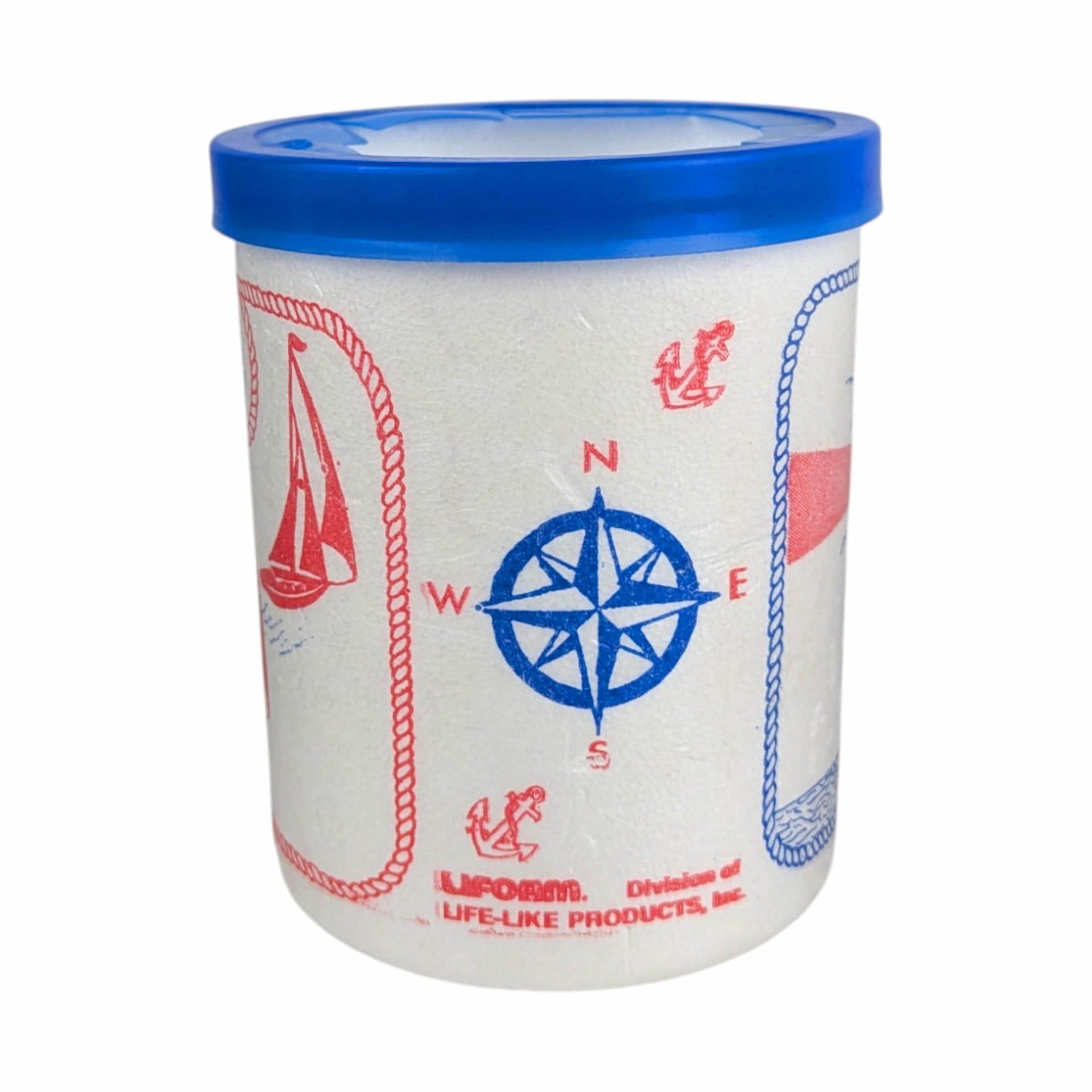 Vintage 1970s Liform Can Coolers: Set of 2 Nautical Boat Koozies