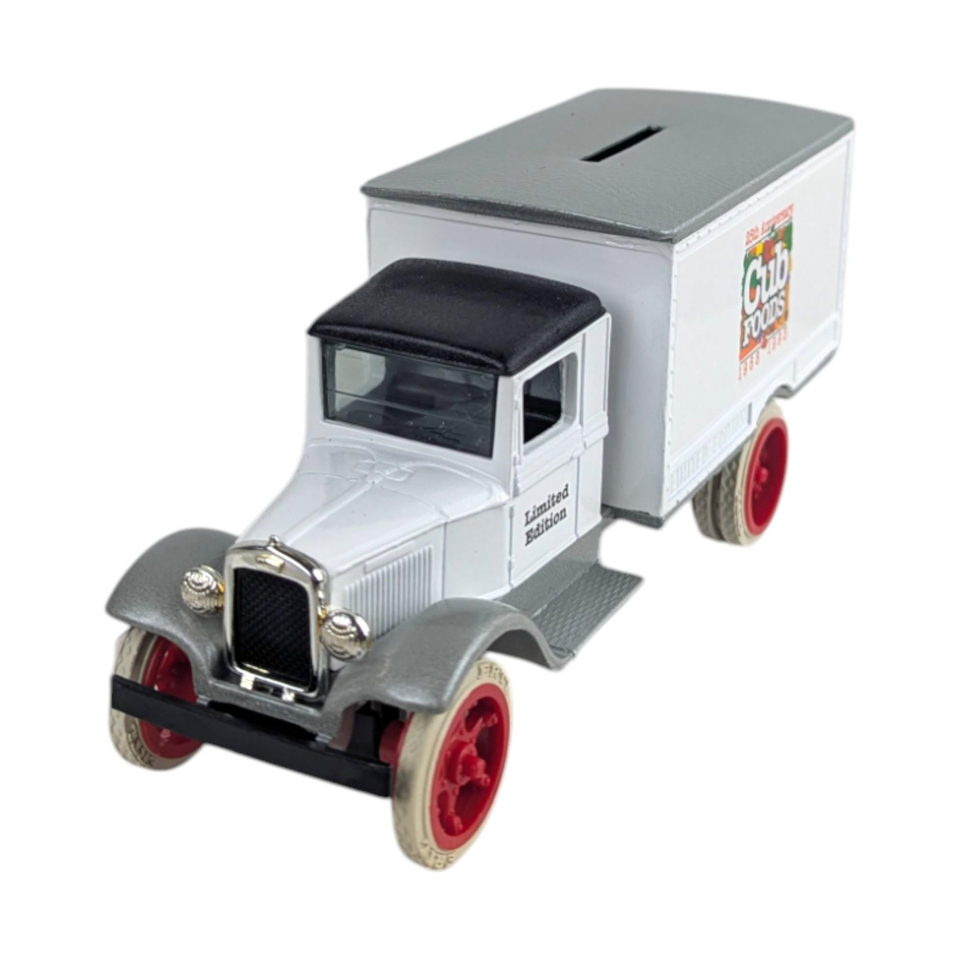 Vintage 1993 ERTL Cub Foods Truck: 25th Anniversary Diecast Bank