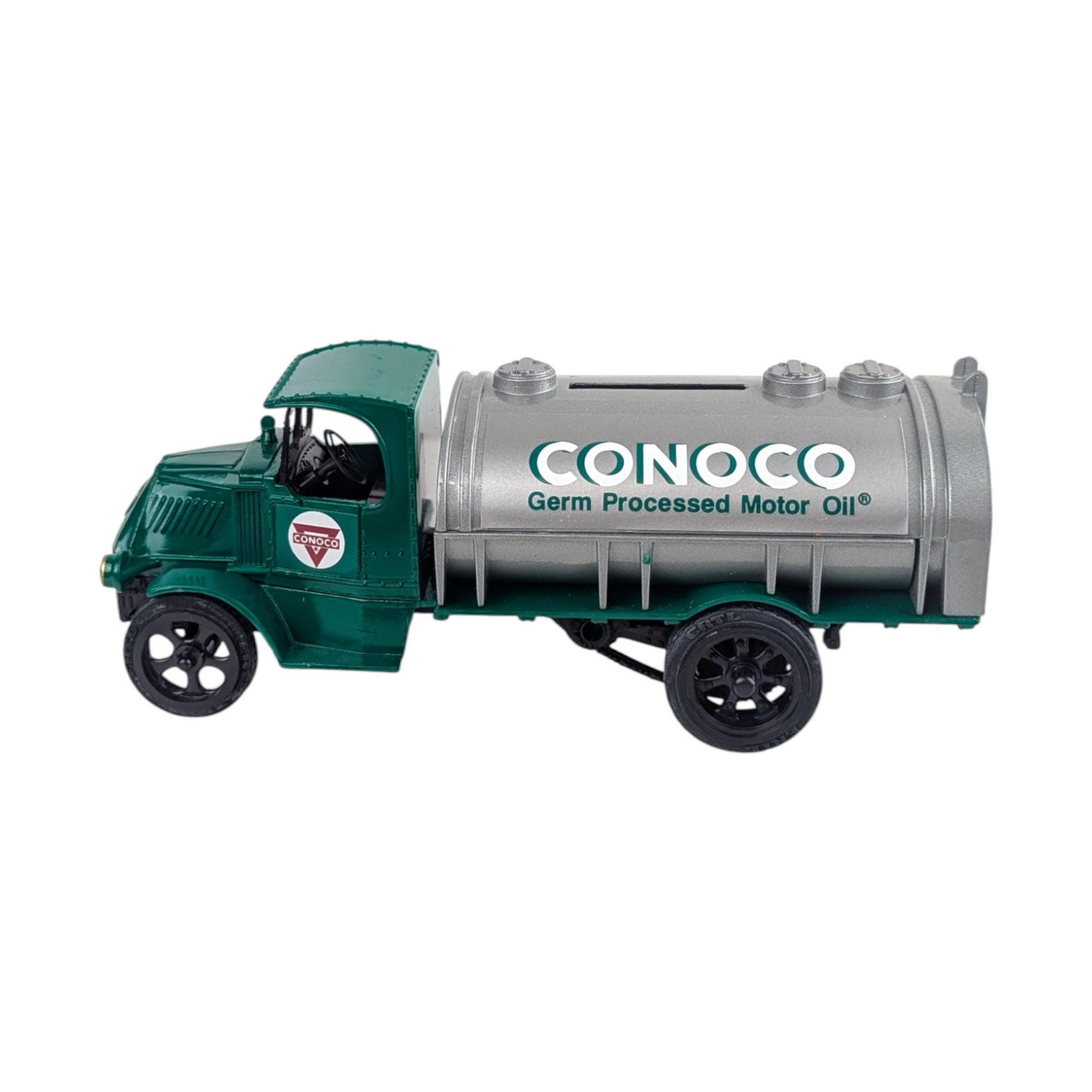 Vintage 1990s ERTL Conoco Truck: Diecast Tanker Bank with Key
