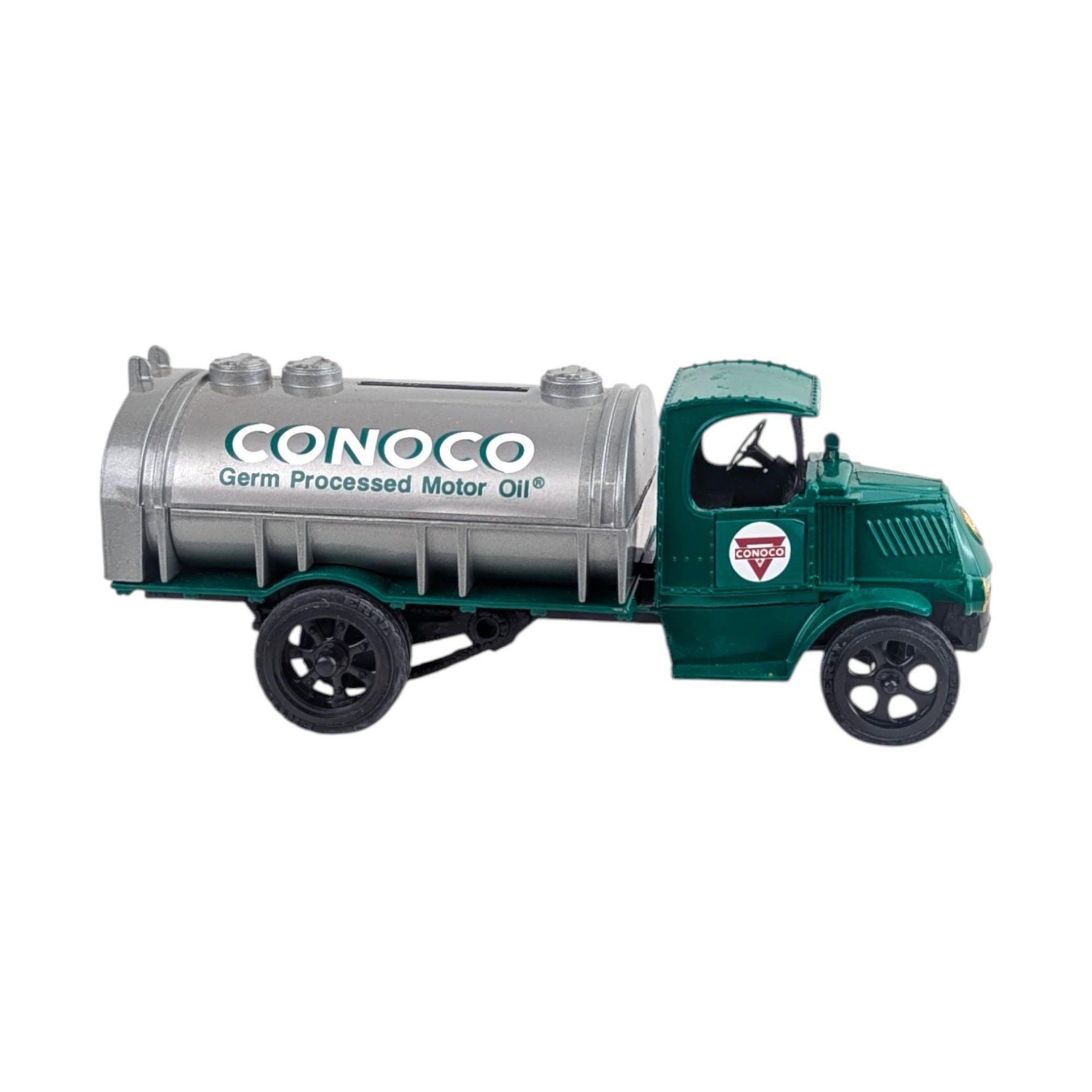 Vintage 1990s ERTL Conoco Truck: Diecast Tanker Bank with Key