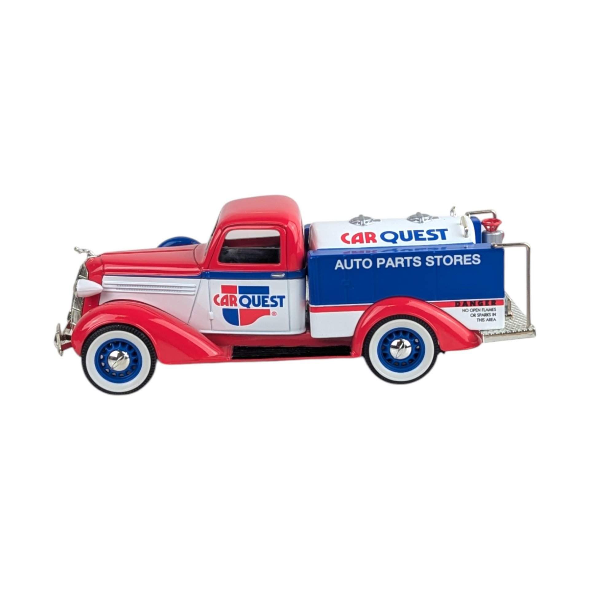 Vintage Liberty Carquest Truck: 1936 Dodge Tanker Diecast Bank with Key