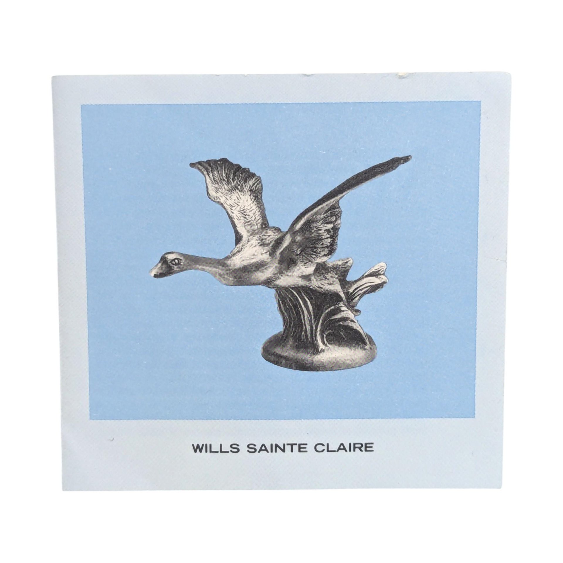 Vintage 1983 Wills Sainte Claire Hood Ornament: Franklin Mint Pewter Gray Goose Sculpture