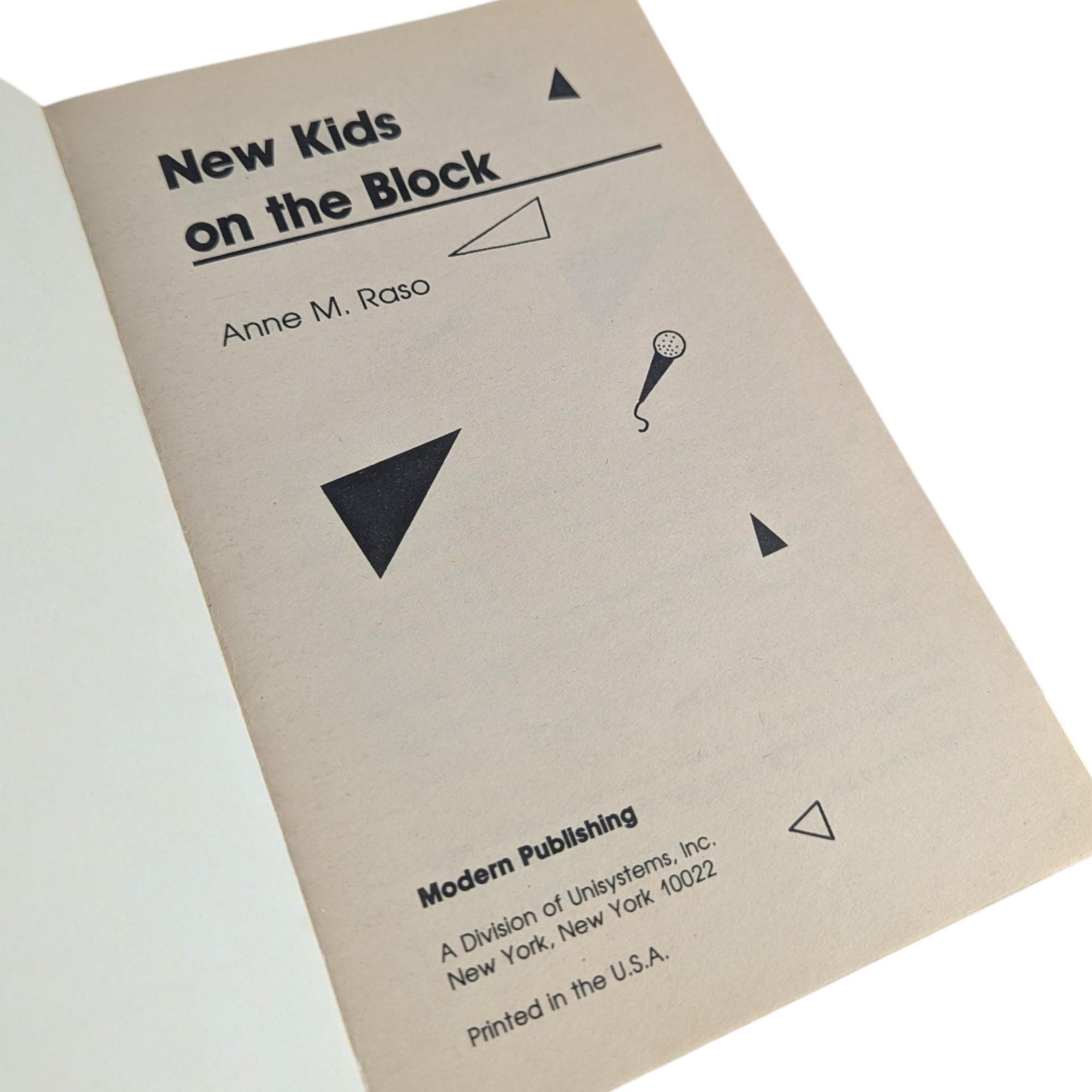 Vintage 1989 New Kids on the Block Book: Anne M. Raso Biography, NKOTB Memorabilia