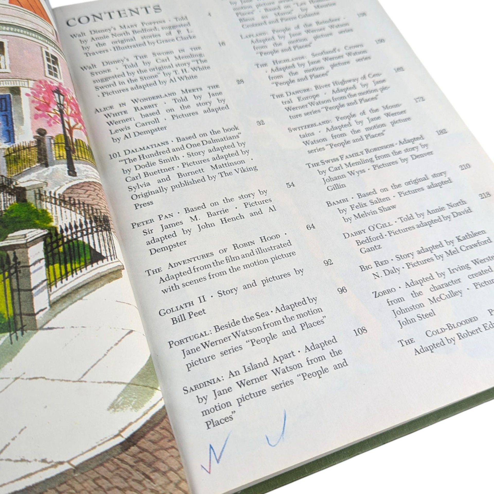 Vintage 1965 Walt Disney's Stories From Other Lands: Wonderful Worlds of Disney Book
