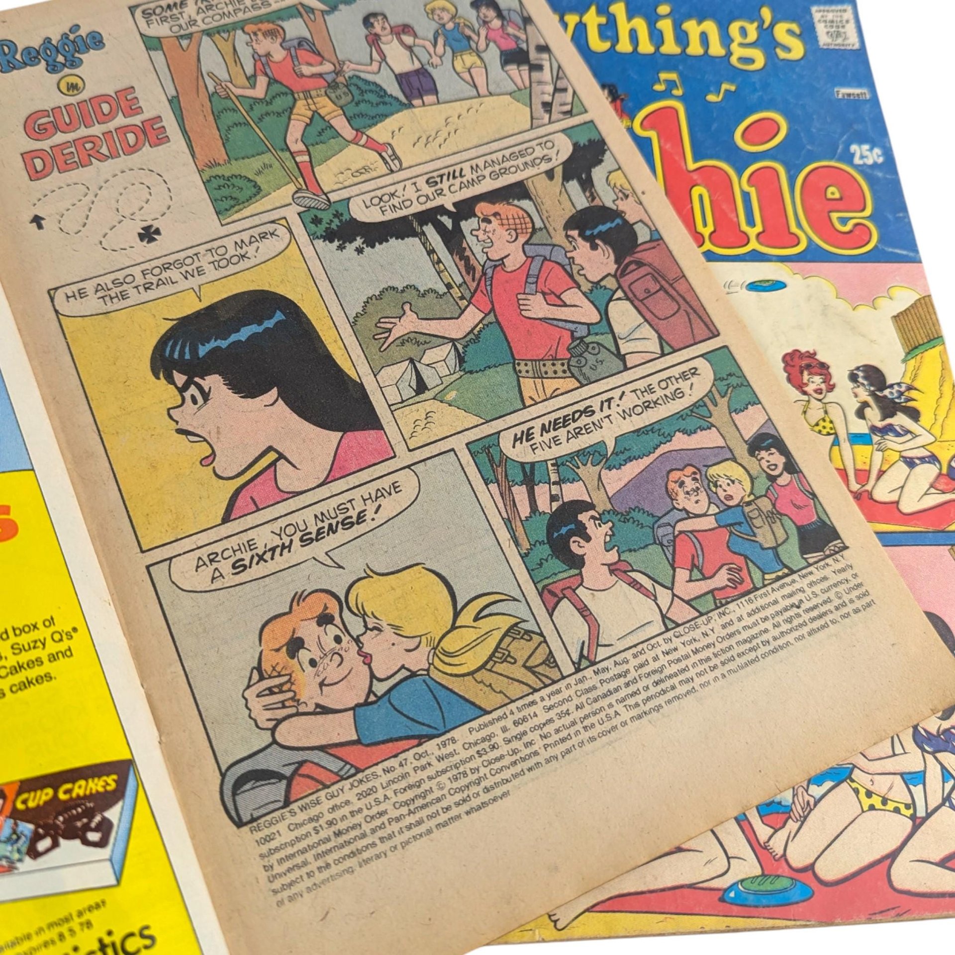 Vintage 1970s Archie Comics Lot: Everything's Archie & Reggie's Jokes, Riverdale Comics
