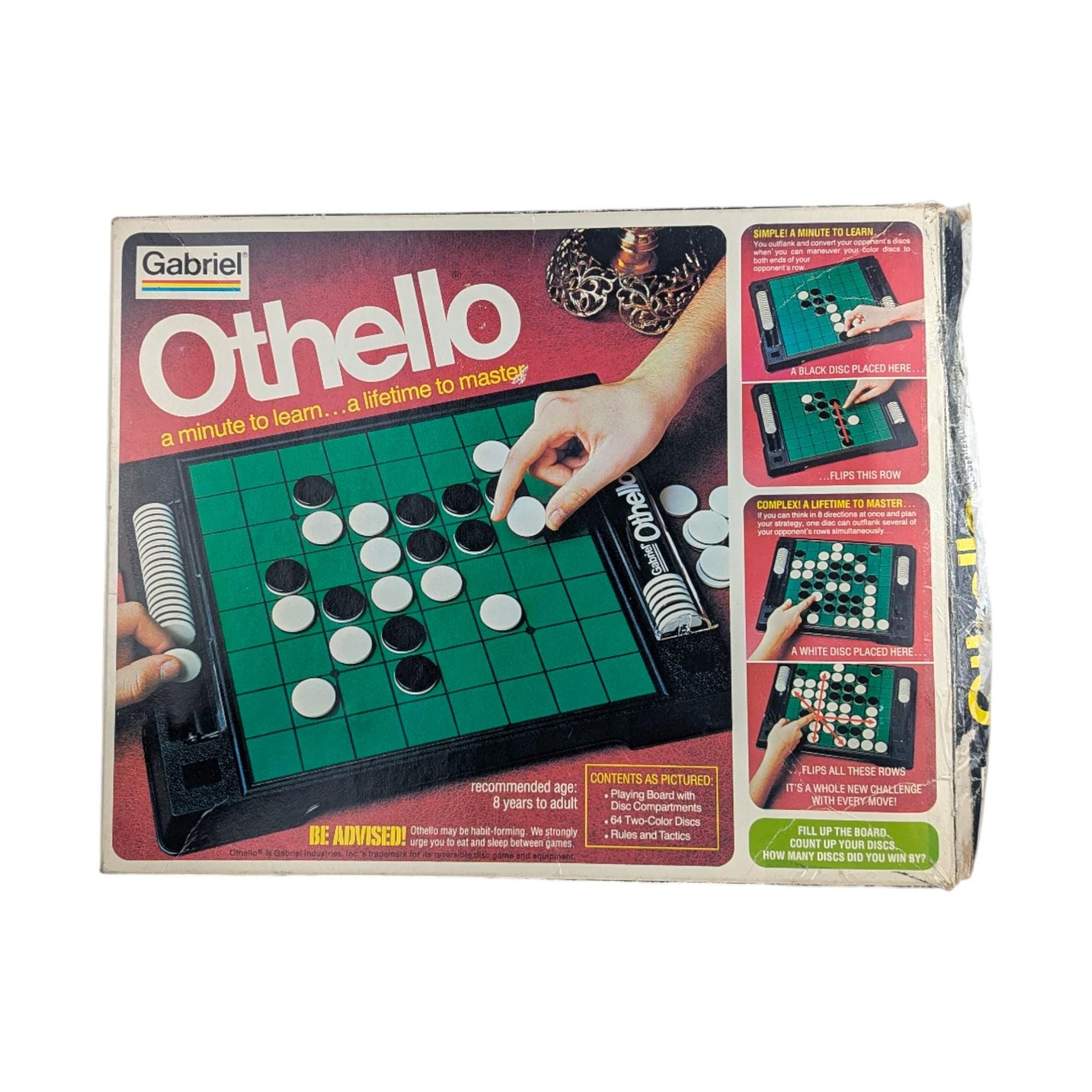 Vintage 1977 Othello Game: Gabriel Classic Strategy Game