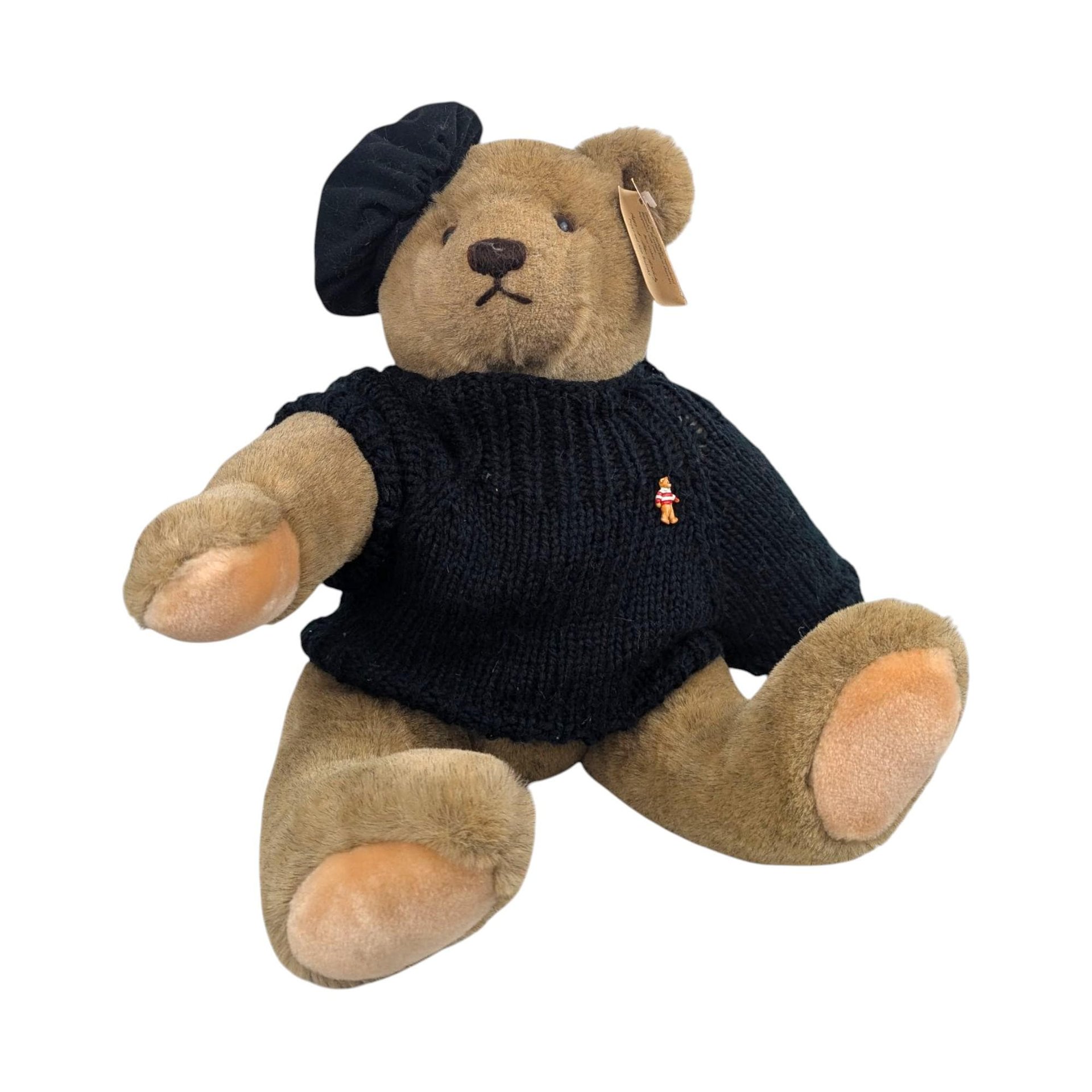 Vintage 1982 Bialosky Artist Bear: Gund Teddy with French Beret & Sweater