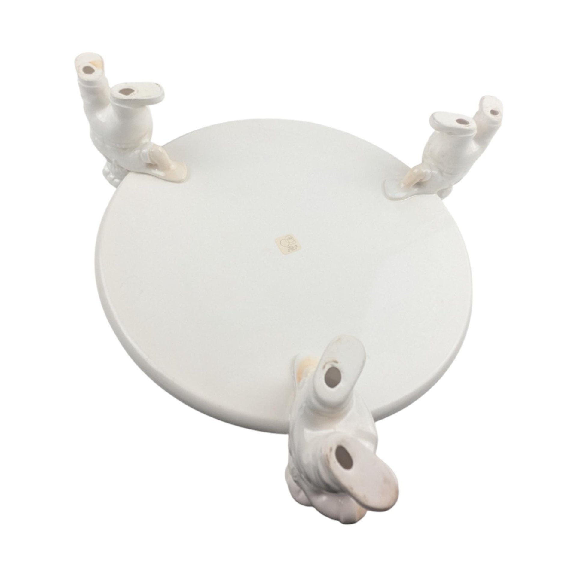 Vintage Dept 56 Three Bakers Cake Plate: Whimsical Chef Pedestal Stand