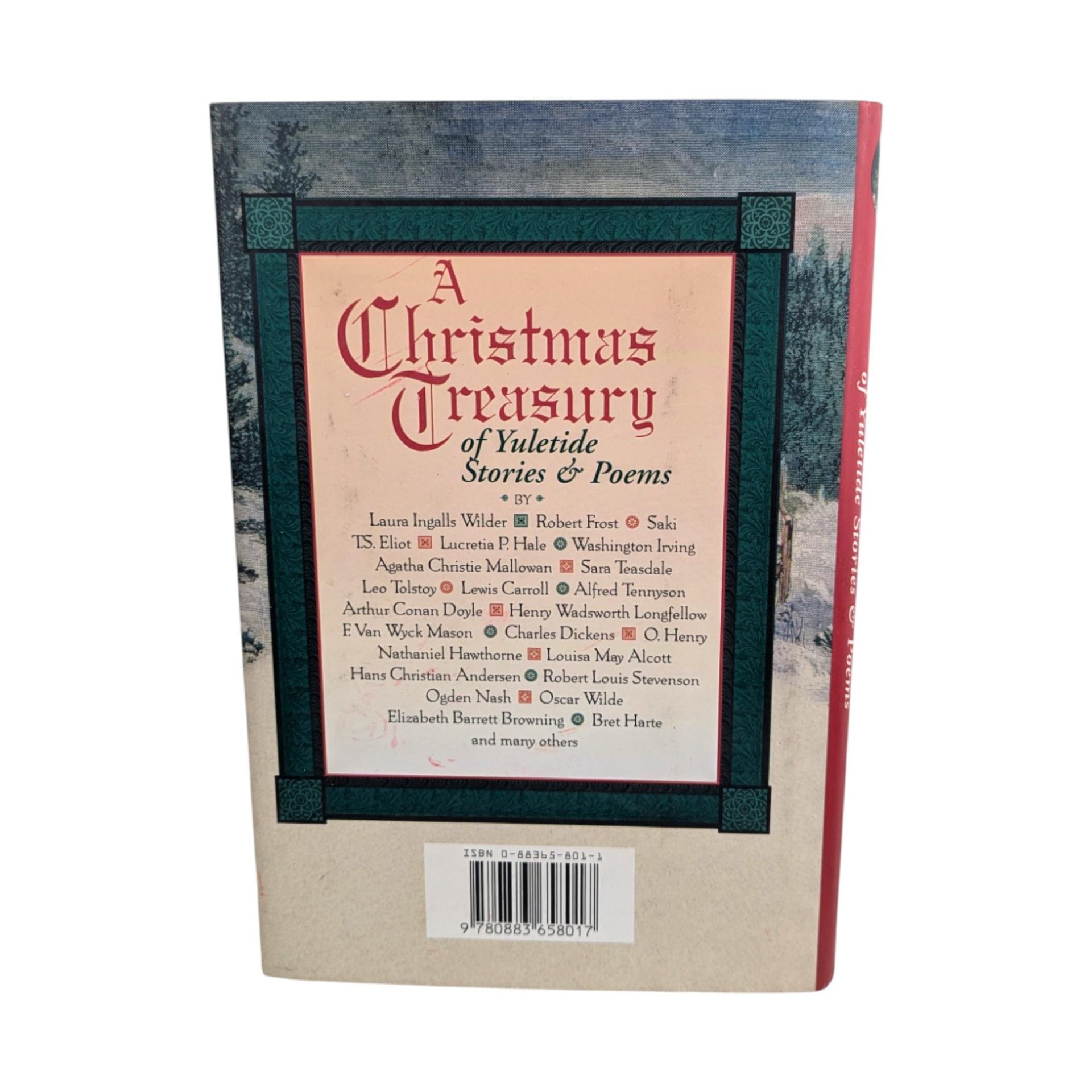 A Christmas Treasury of Yuletide Stories and Poems: Vintage Holiday Hardcover Book