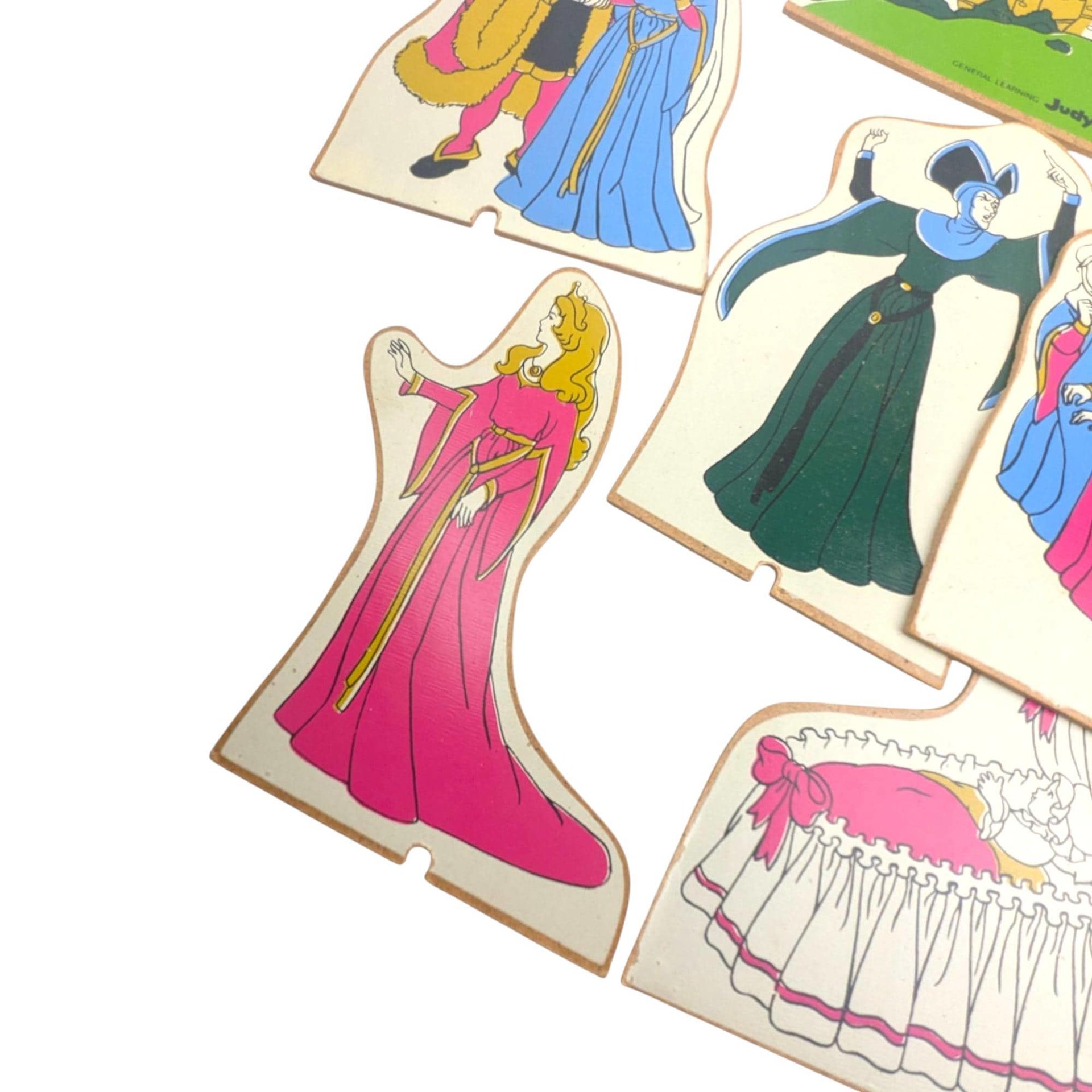 Vintage Judy Story Set: Sleeping Beauty Fairy Tale Characters, Educational Storytelling Pieces
