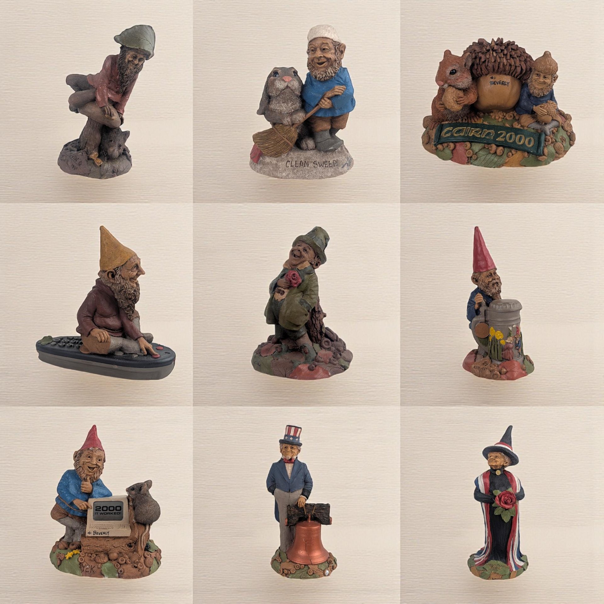 Vintage Tom Clark Gnome Figure: Your Choice, Some Signed