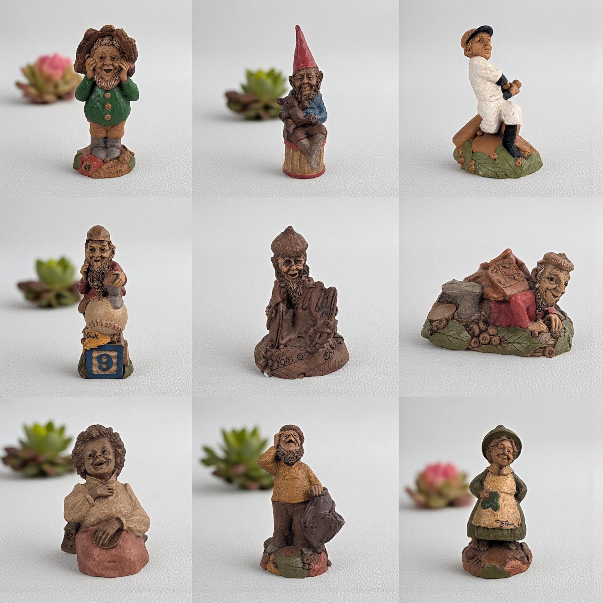 Your Choice Vintage Tom Clark Gnome Figurine: Signed Cairn Studio Collectible