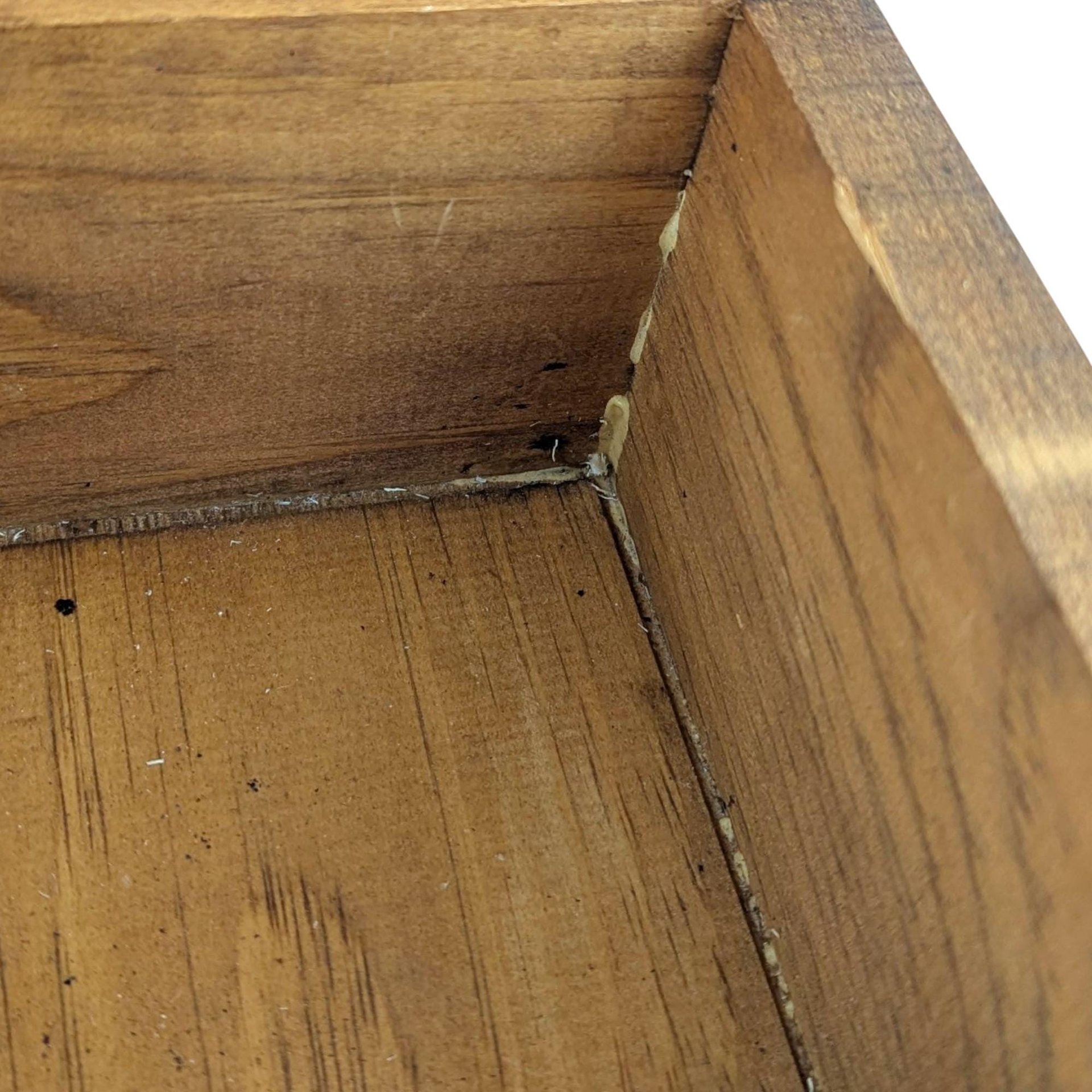 Vintage Wooden Shoe Shine Valet: Footrest Storage Box with 5 Cent Graphic